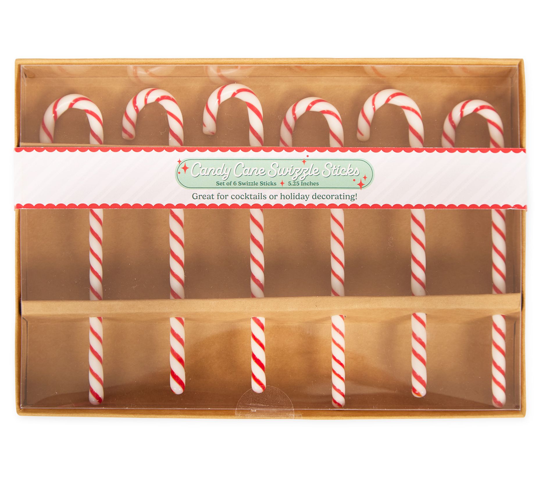 Design Imports Set of 6 Candy Cake Swizzle Sticks