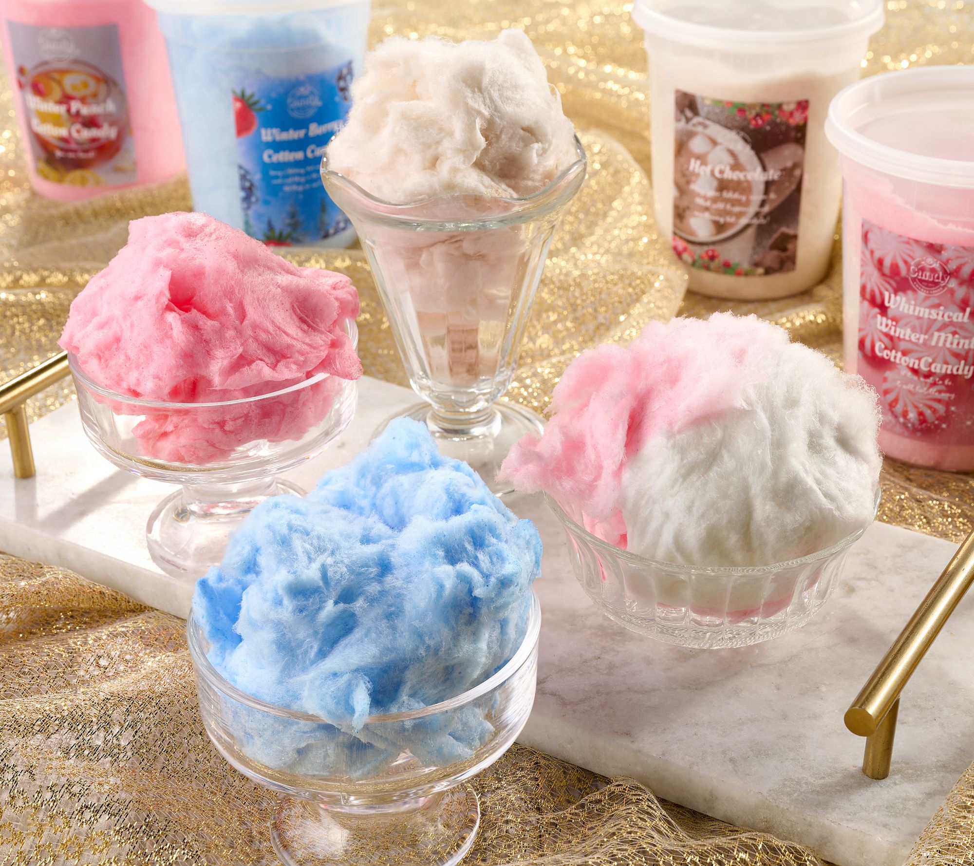 SH12/9 Candy Connections 4 Tubs of Cotton Candy Winter Bliss