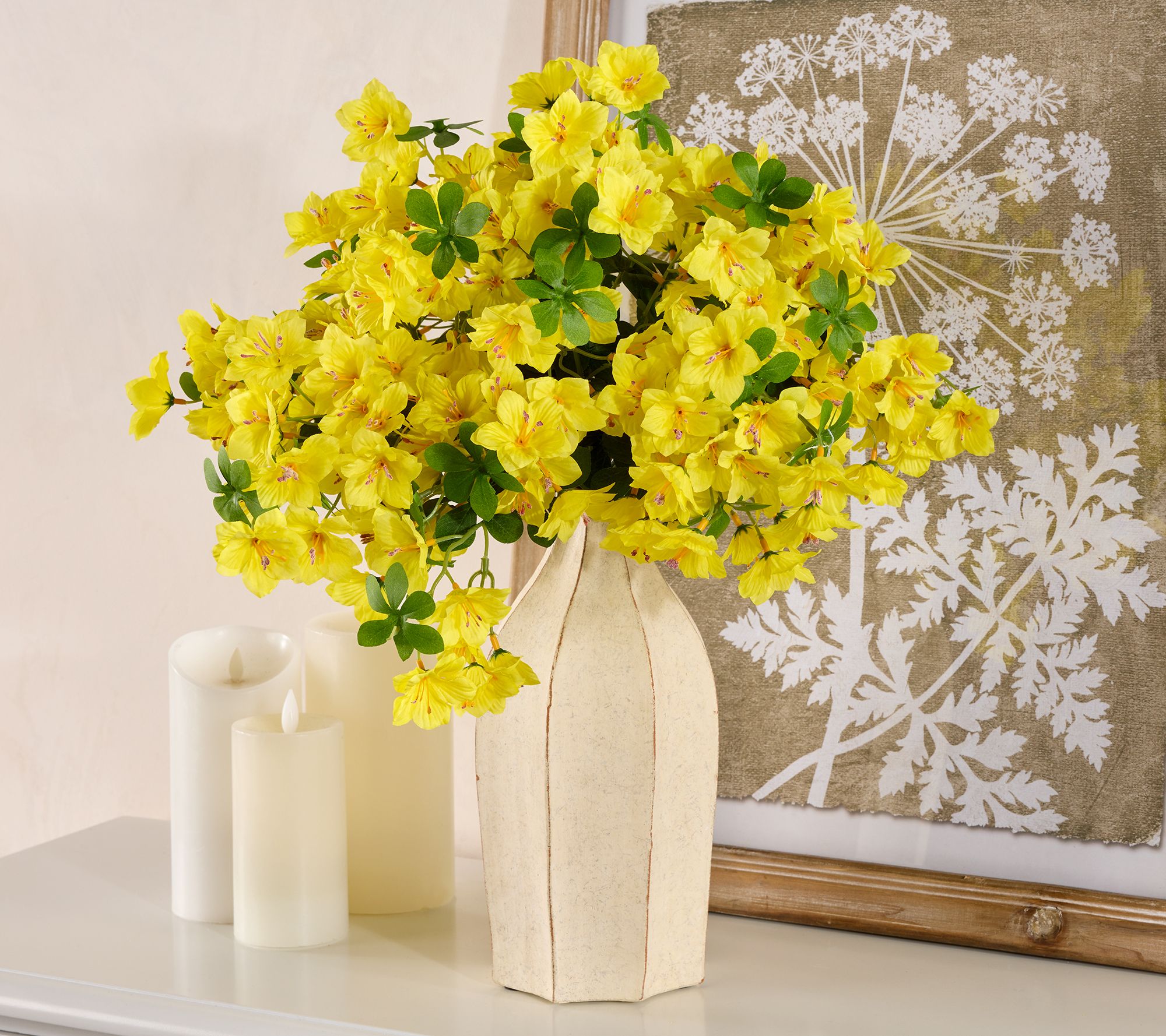 Wicker Park 20" Faux Azalea Urn Filler