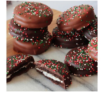 Mrs. Prindable' s 24 Piece Chocolate Covered Holiday Cookies