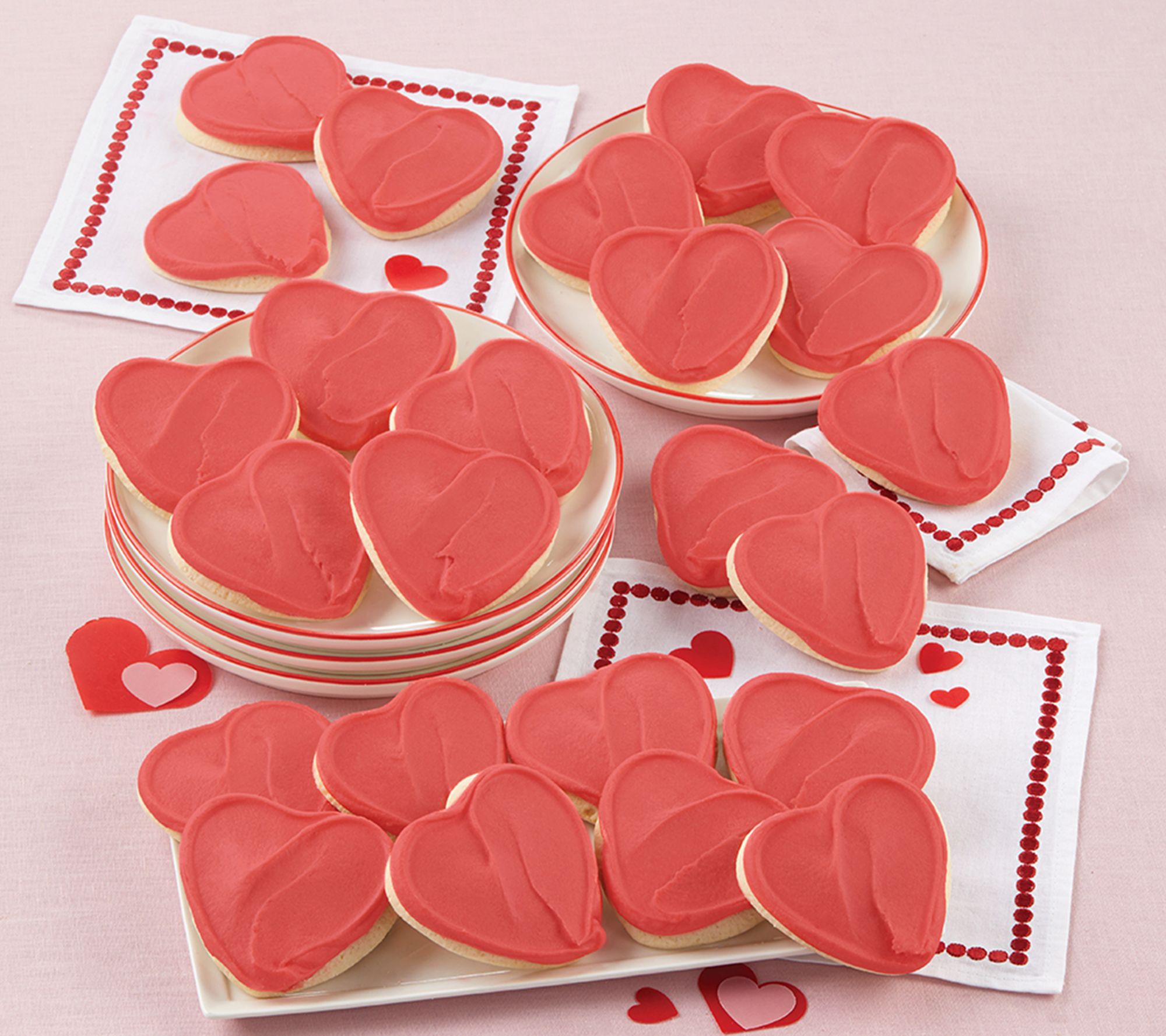 Cheryl's 24 PC Red Heart Cutouts