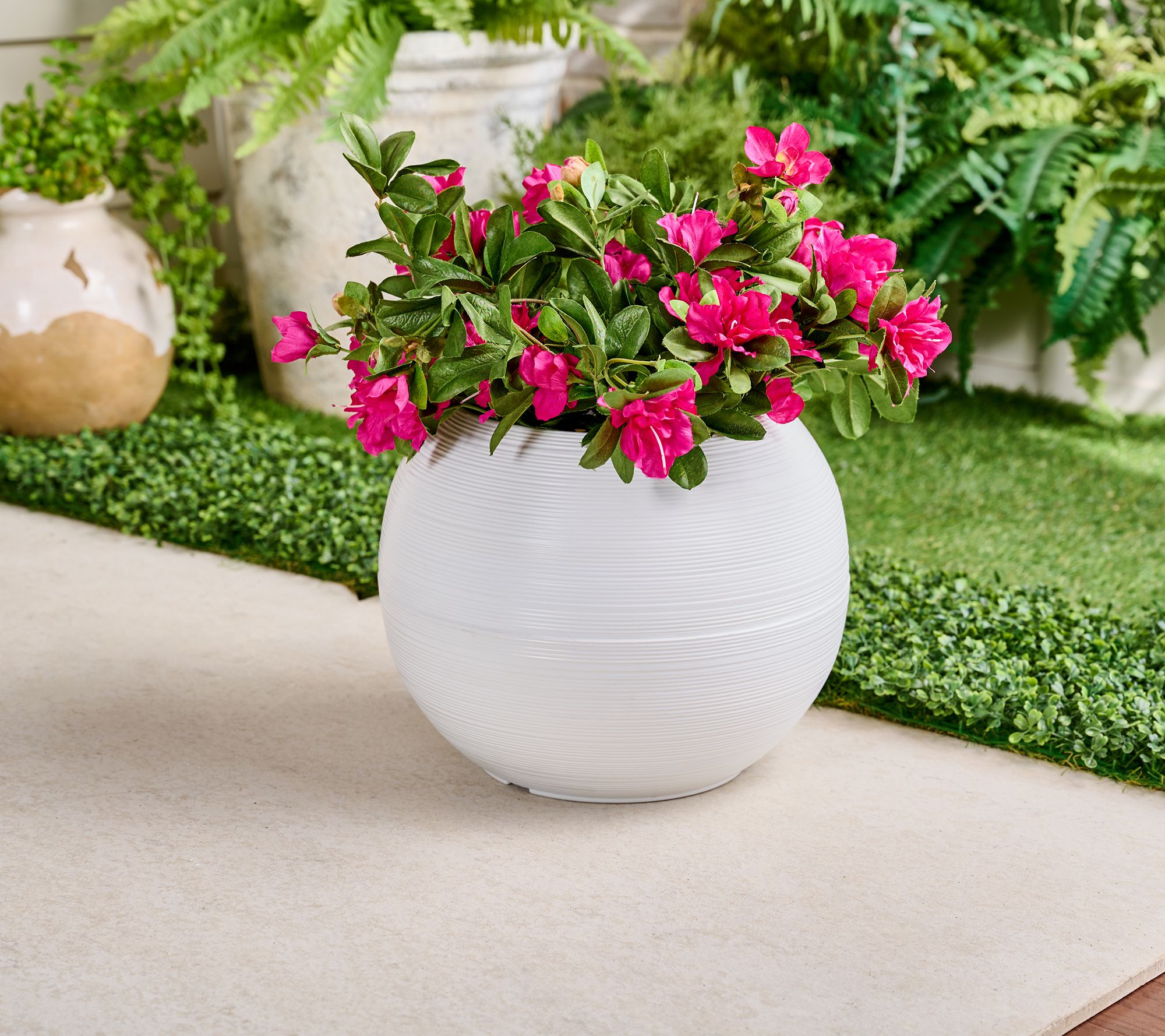Garden Reflections 13" Round Planter By Sandra