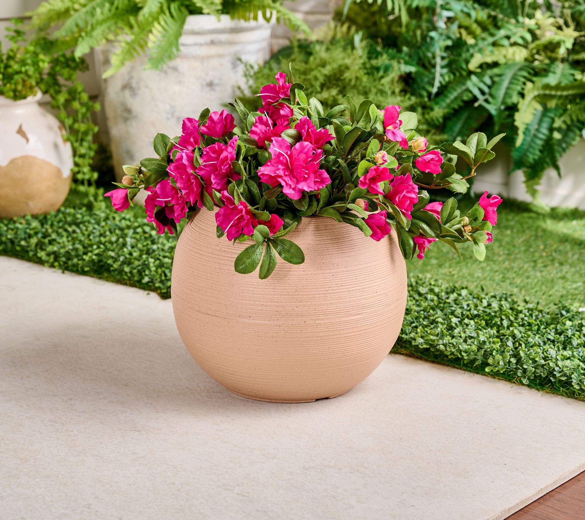 Garden Reflections 13" Round Planter By Sandra