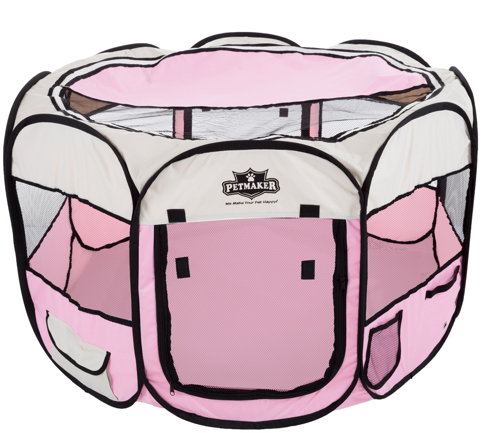 PETMAKER Portable Pop-Up Pet Play Pen 38"Diam x24"H