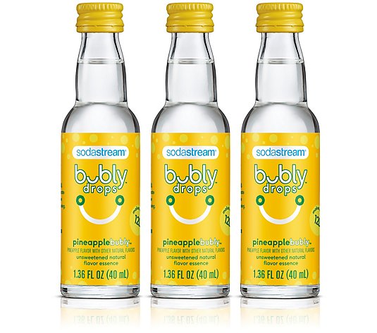 SodaStream 3-Pack Bubly Drops, Pineapple
