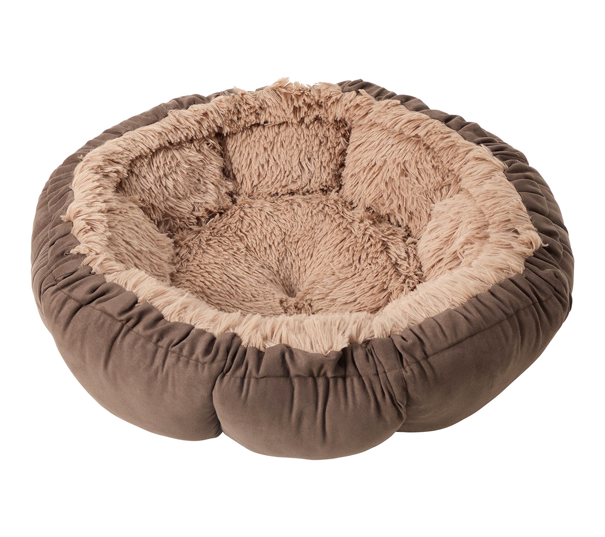 Sleepy Tail Society 22" Round Buttercup Faux Suede Pet Bed
