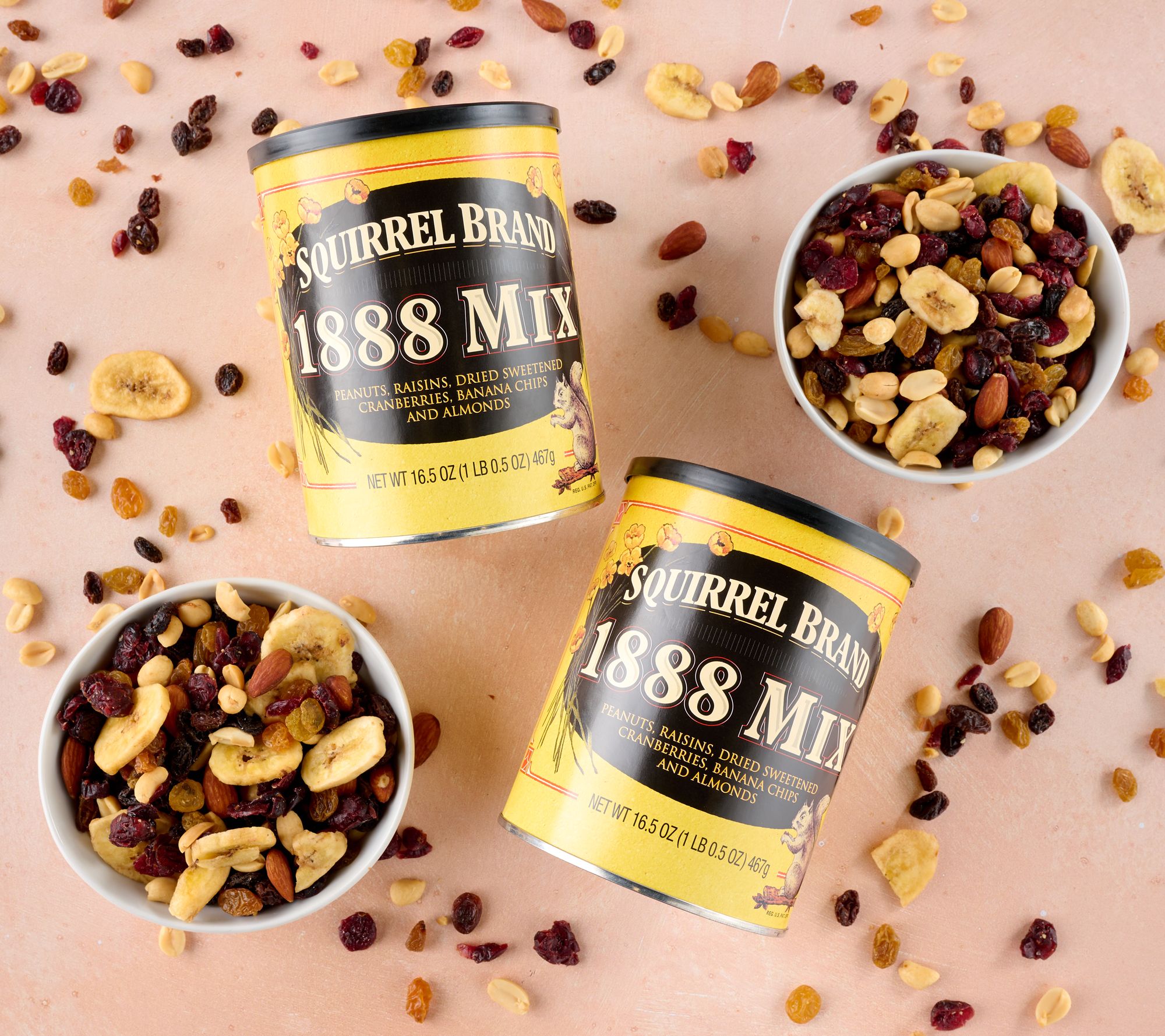 Squirrel Brand (6) Can Classic Favorite Nut Mixes