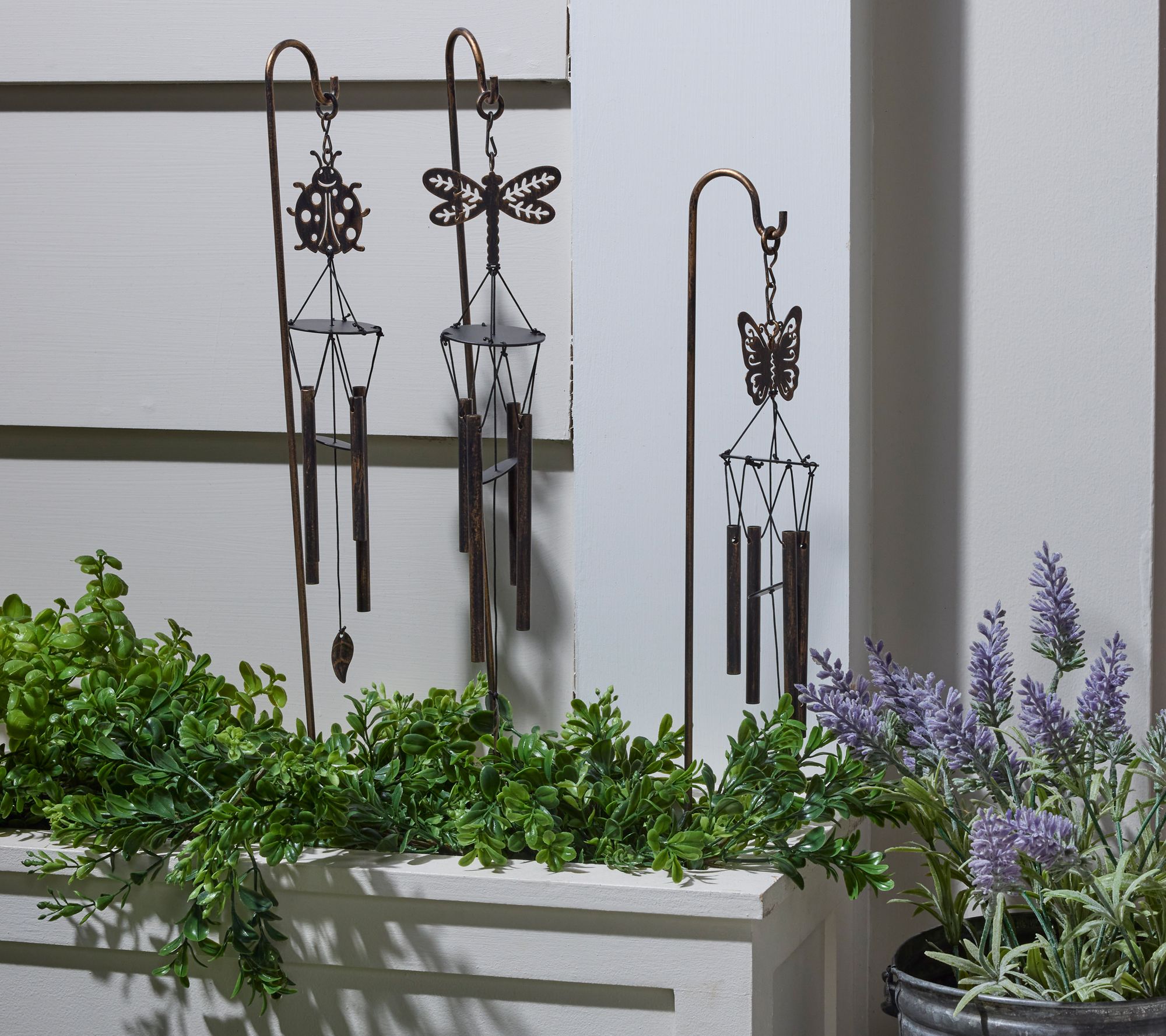 "As Is" Girl Next Door by Carolyn Gracie Set/3 Mini Windchimes