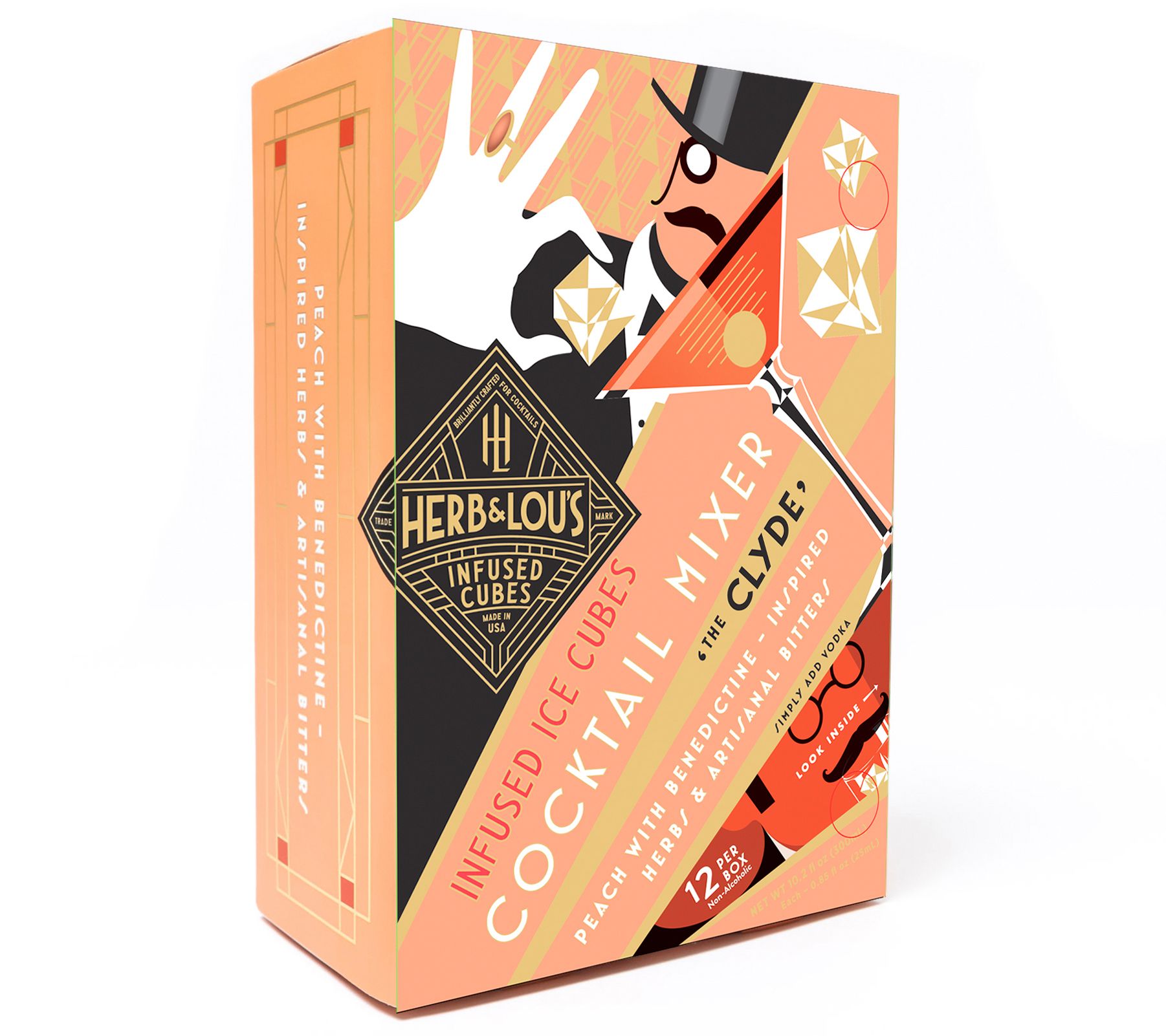 Herb & Lou's Infused Cubes Cocktail Mixers - The