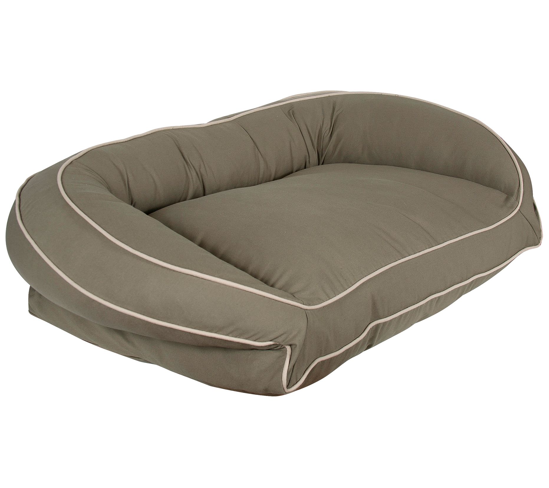 Carolina Pet Sm/Md Orthopedic Classic Canvas Bolster Bed