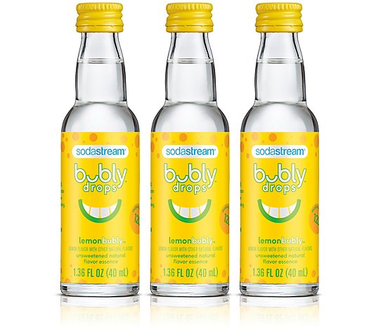 SodaStream 3-Pack Bubly Drops, Lemon