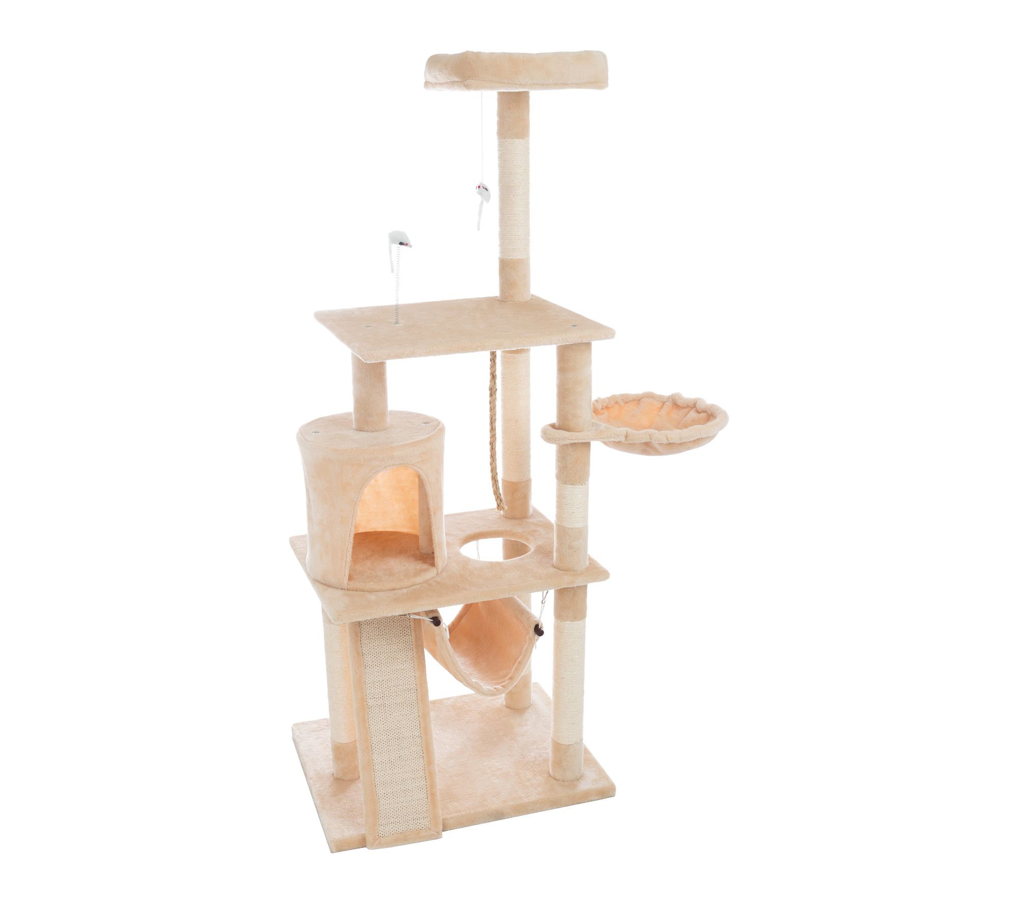Petmaker 4-Tier Indoor Cat Tower Deluxe 6-PostScratcher