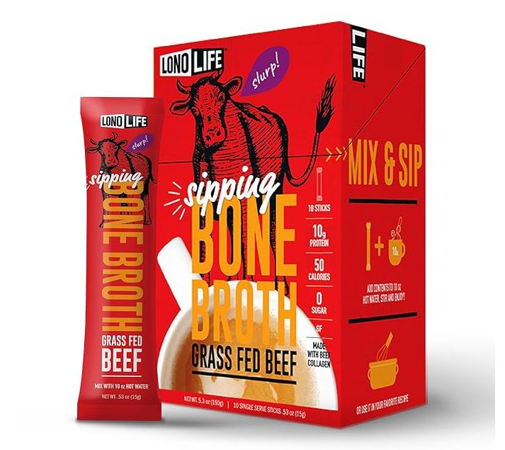 LonoLife 12 Ct Protein Packed Bone Broth