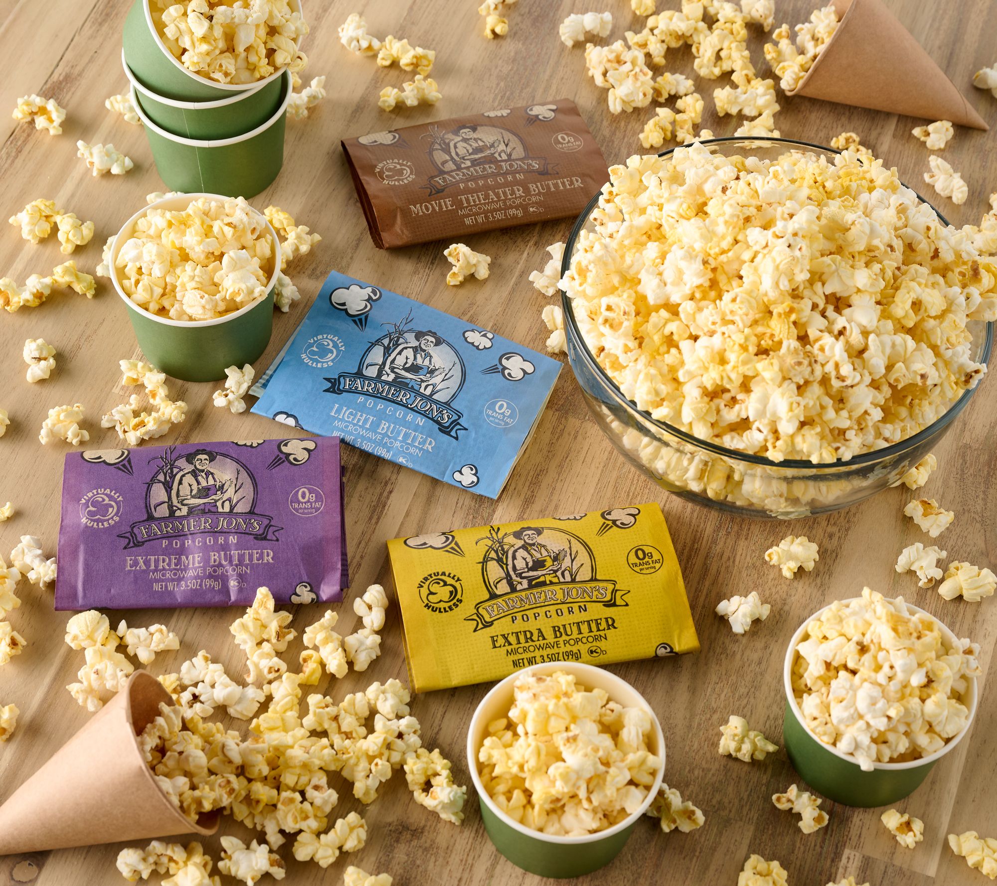 Farmer Jon's (20) 3.5-oz Bags Virtually Hulless Popcorn Auto-Delivery