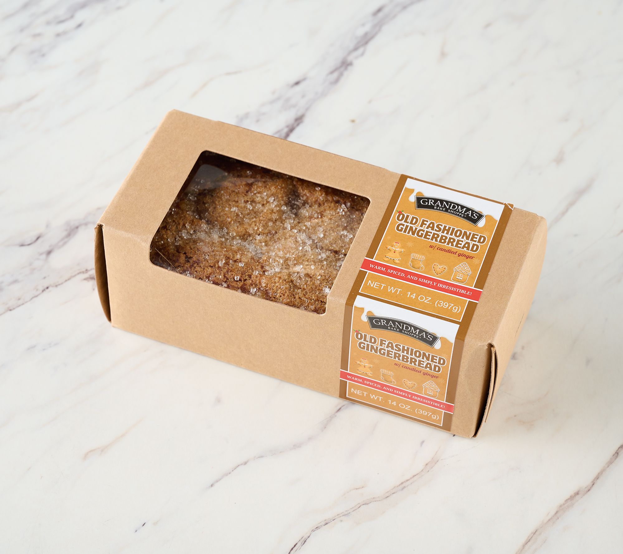 Beatrice Bakery 14oz Old Fashioned Gingerbread Loaf & Gift Box - QVC.com