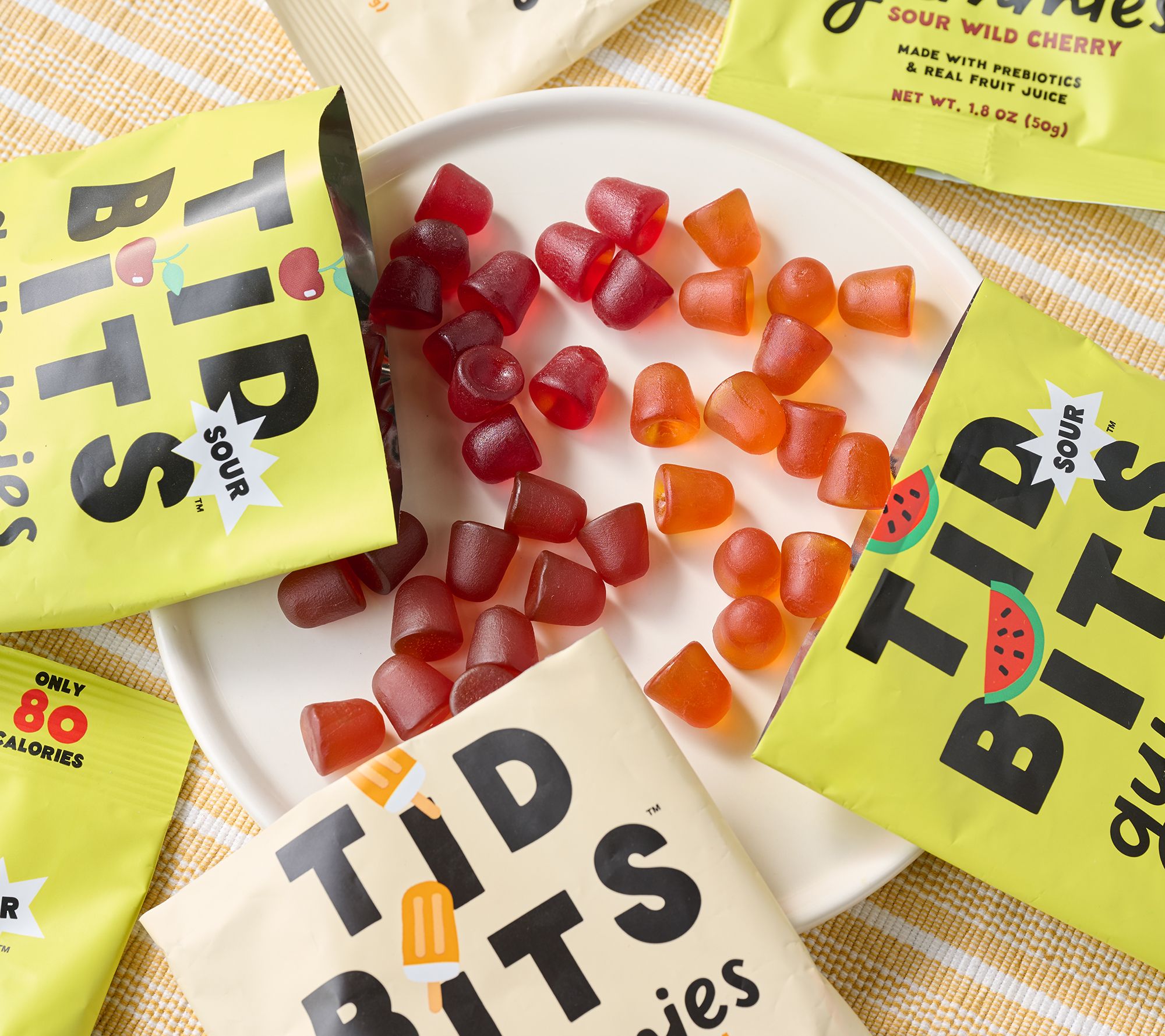 Tidbits Candy (6) 1.8oz Bags Gummy Candies Assortment