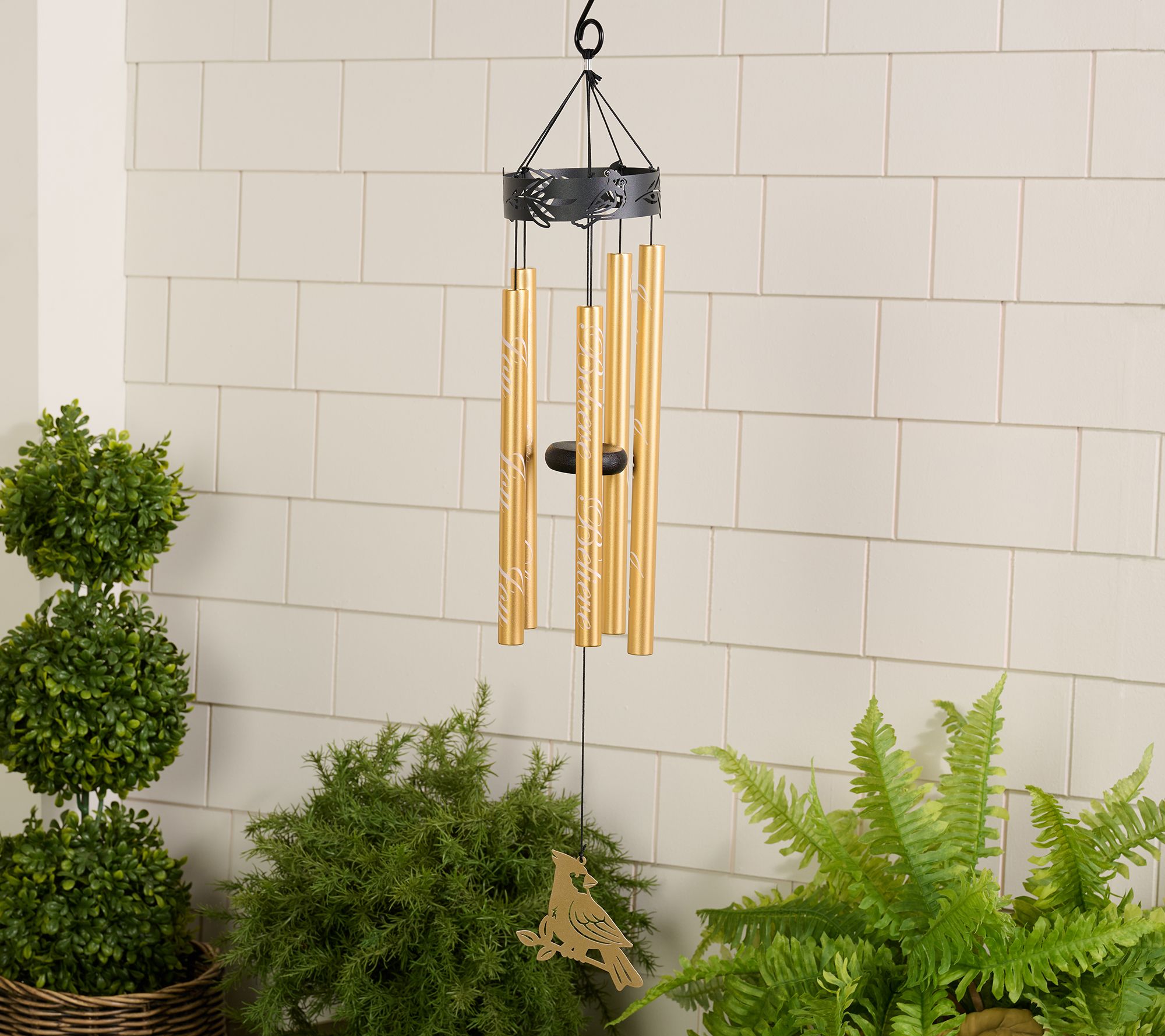 "As Is" Home 2 Garden 36" 5-Bell Hand Tuned Wind Chime