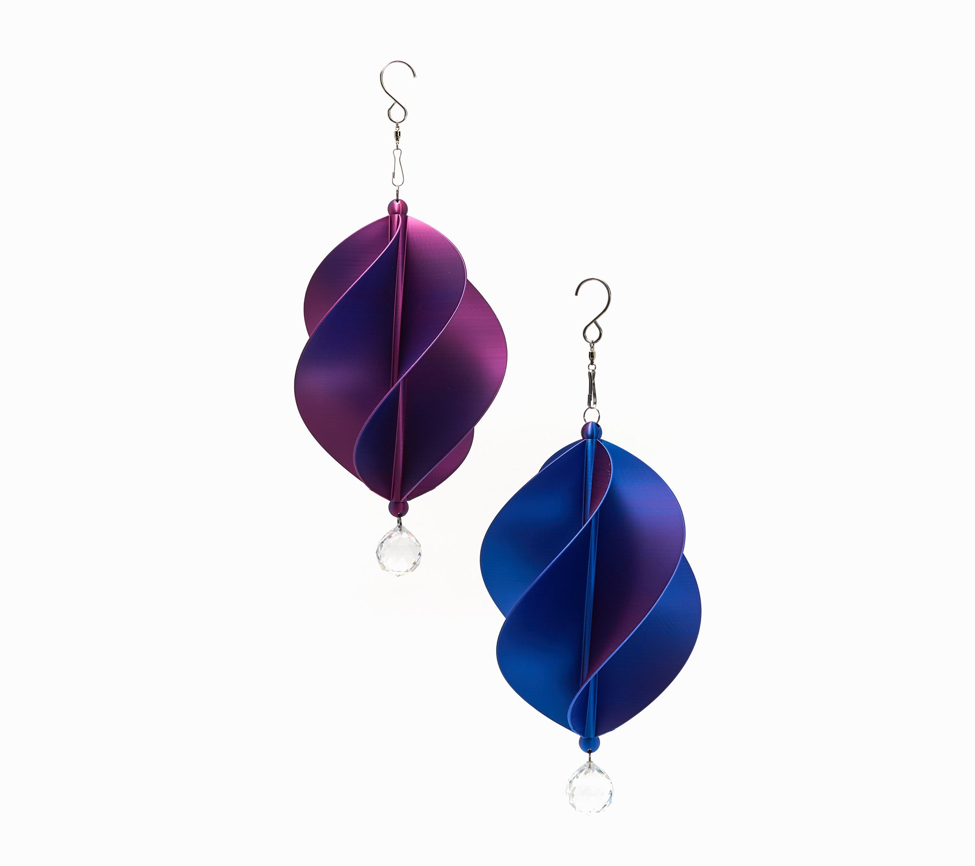 "As Is" Home 2 Garden Set of 2 3D Color Garden Spinners