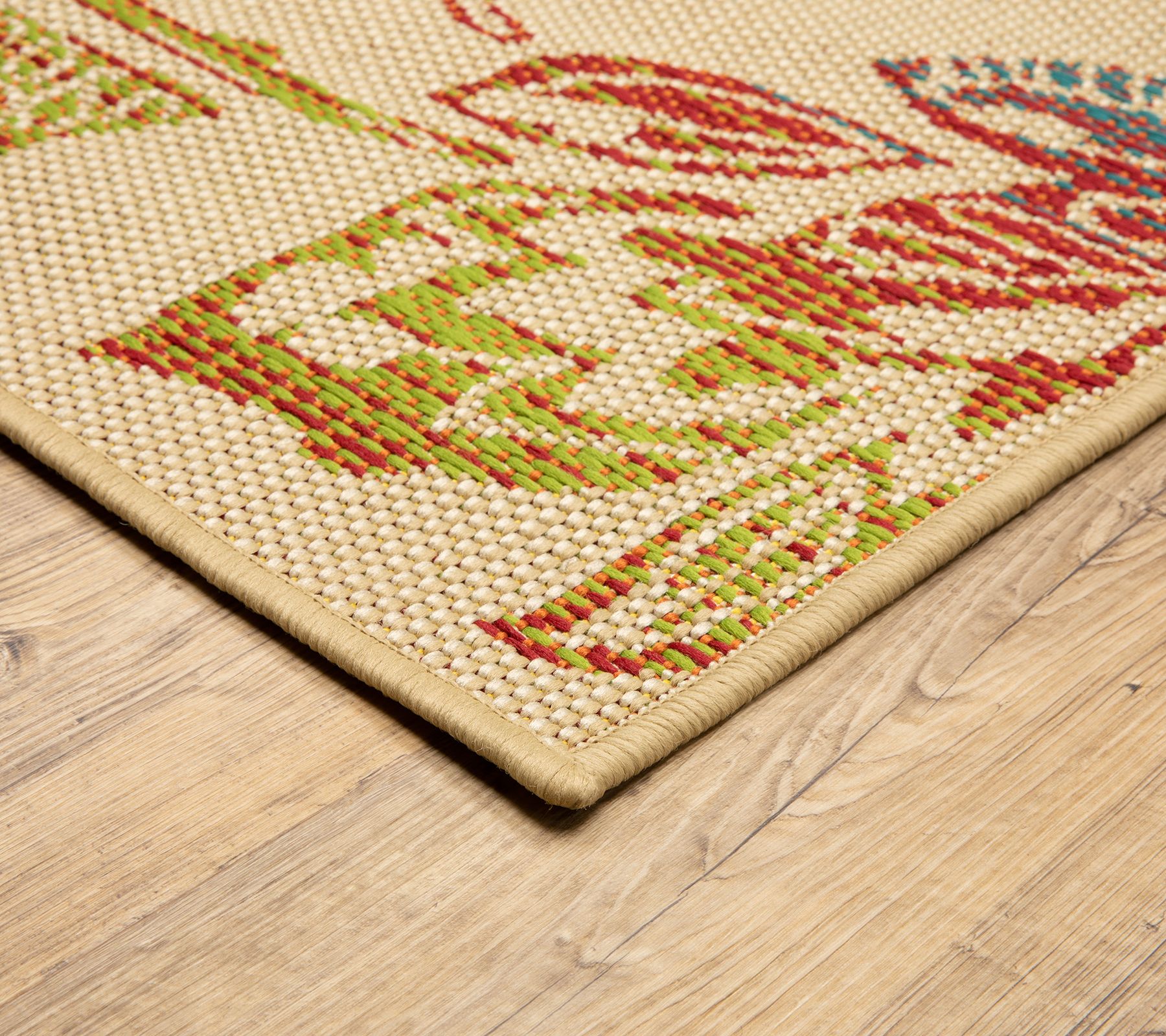 Veranda Living 7' x 10' Floral Ombre Indoor/Outdoor Rug