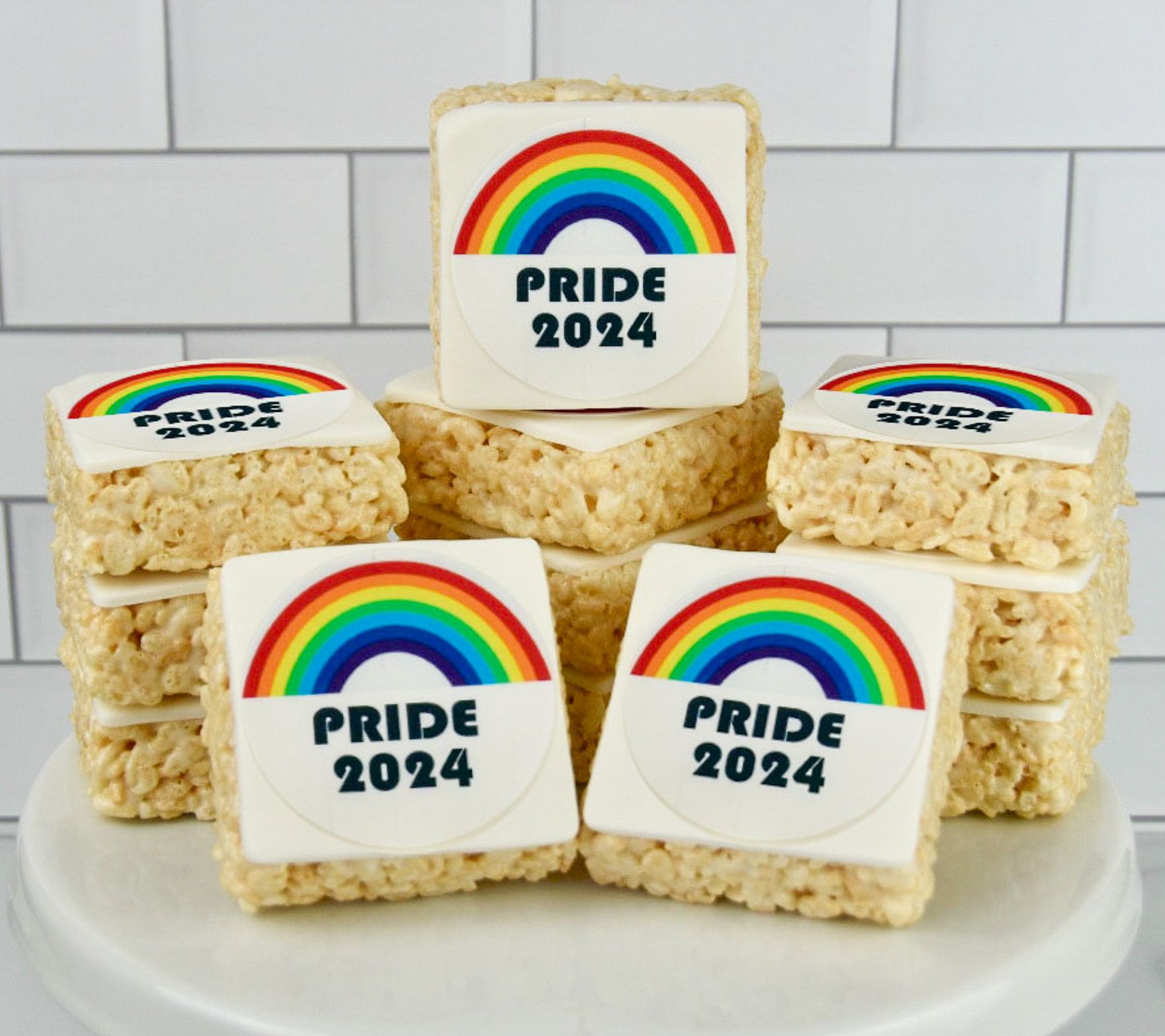 Creative Crispies 12 Piece Pride 2022 Logo Treats