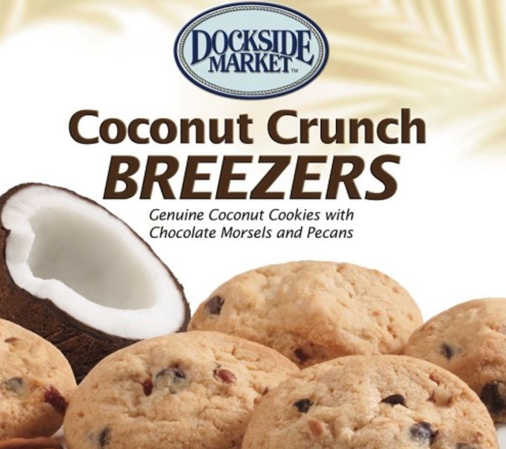 Dockside Market (3) 5-oz Boxes of Coconut Crunch Cookies