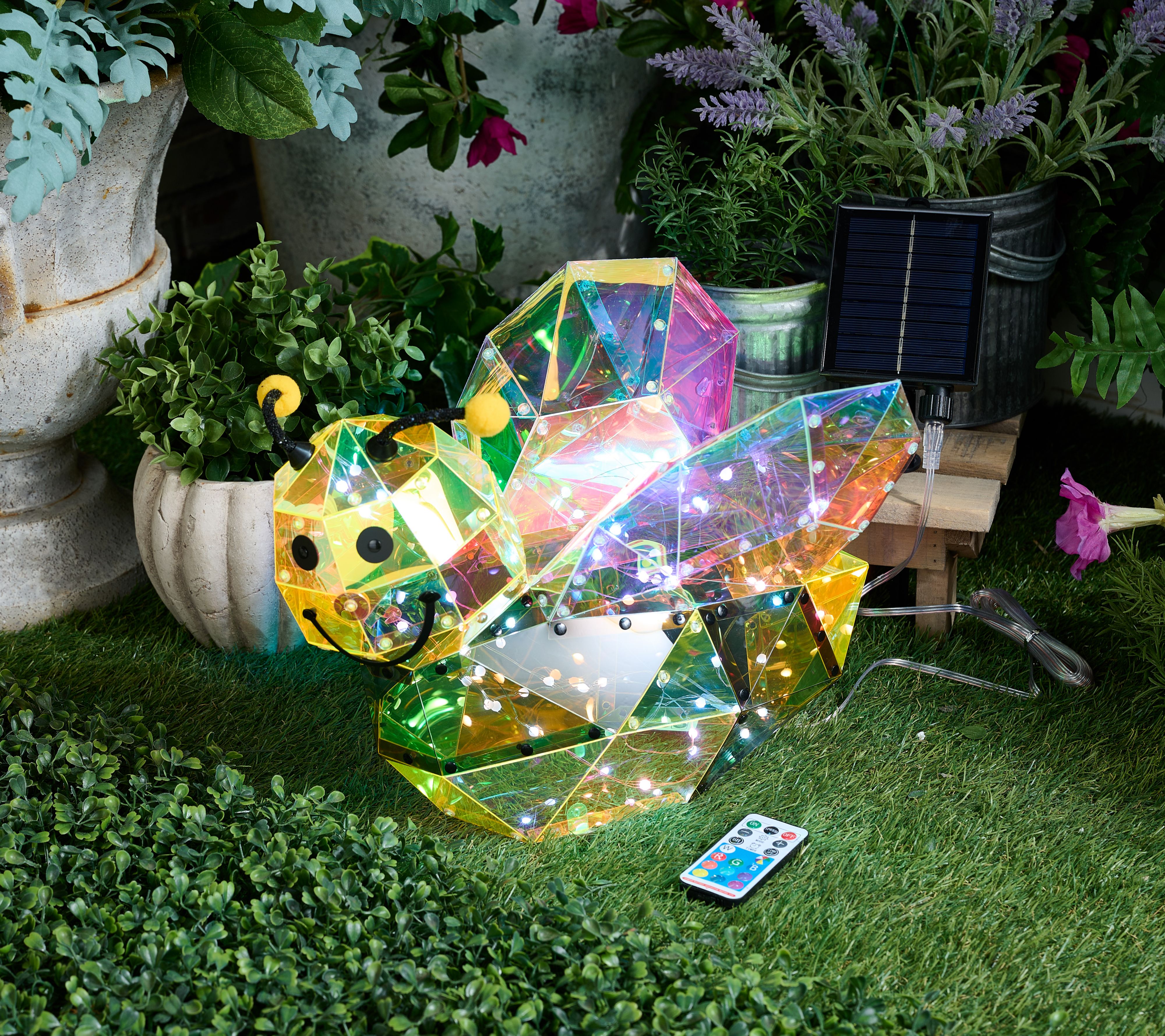 Jennings Solar Holographic Garden Friend with Remote