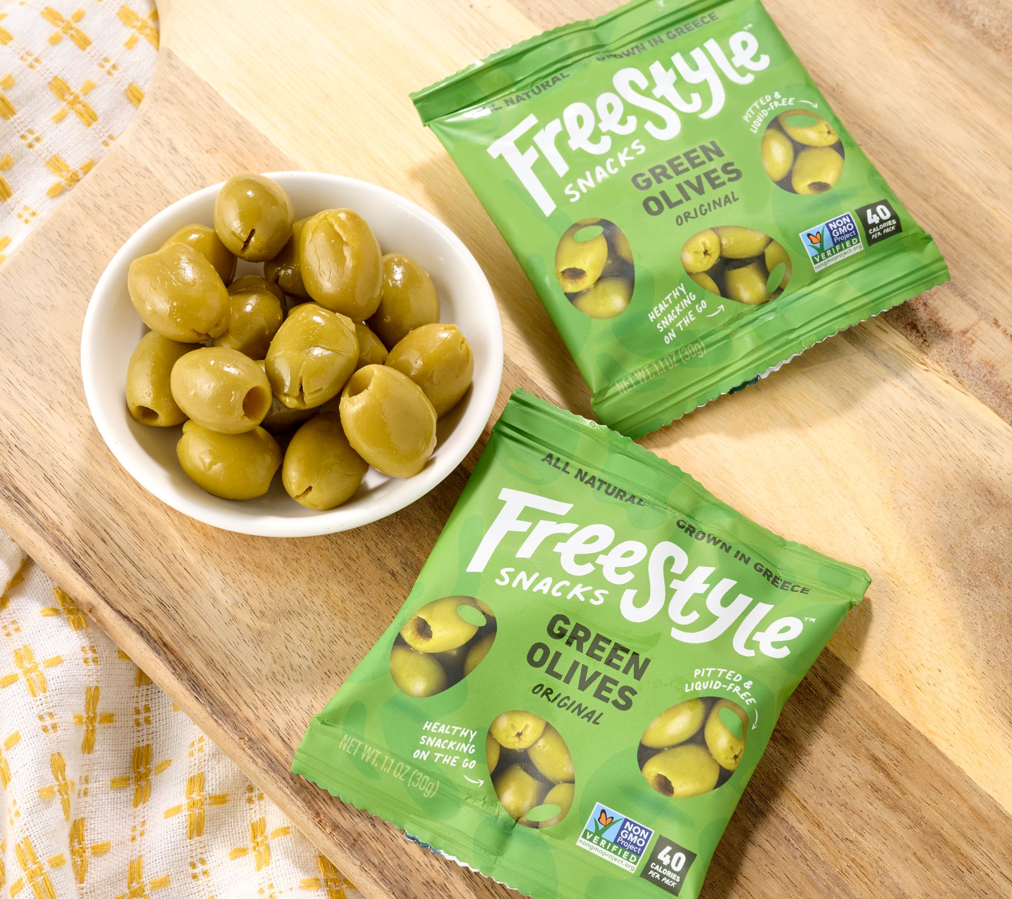 Freestyle Snacks 9-ct Bags of Premium Greek Olives
