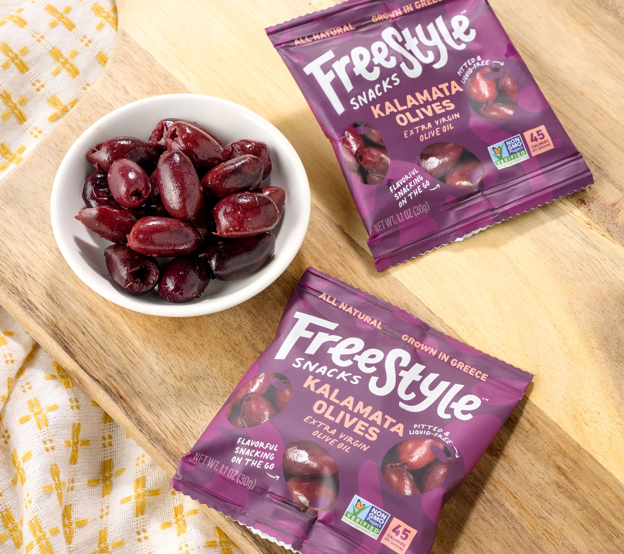Freestyle Snacks 9-ct Bags of Premium Greek Olives