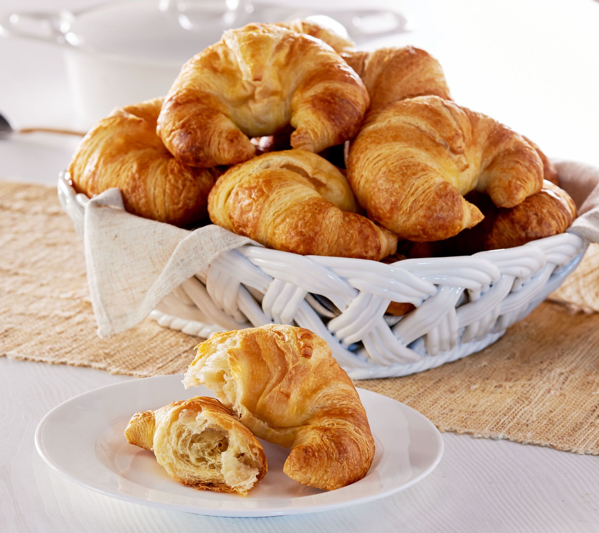 Authentic Gourmet 20 Jumbo Curved French Croissants 