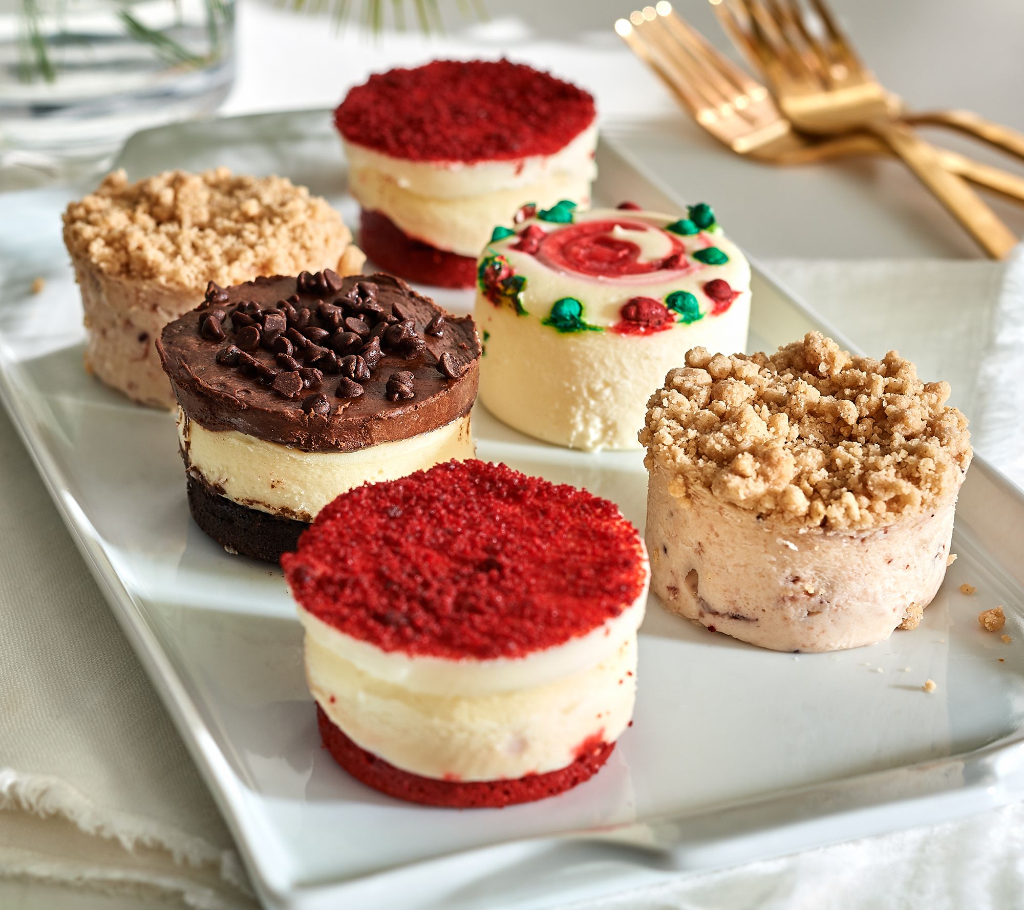 SH 11/30 Junior's (32) Holiday Mini Cheesecake Assortment - QVC.com