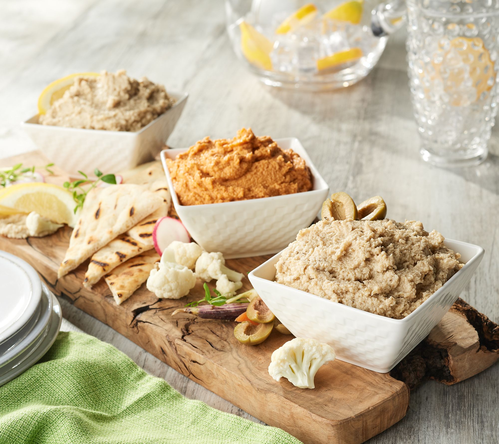 Naya Foods Set of (4) 8oz Cauliflower Hummus