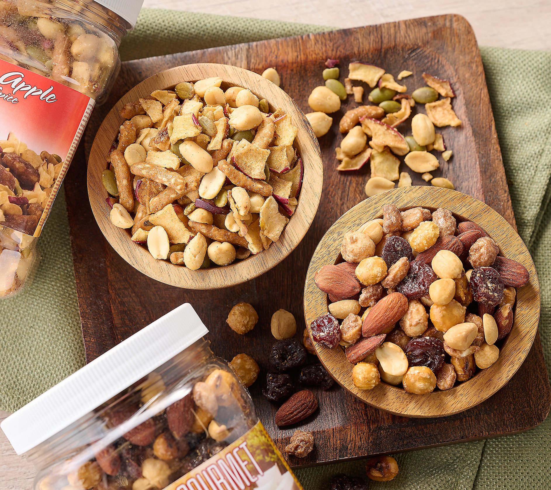 Germack (2) Large Jars of Fall Favorite Nut Mixes
