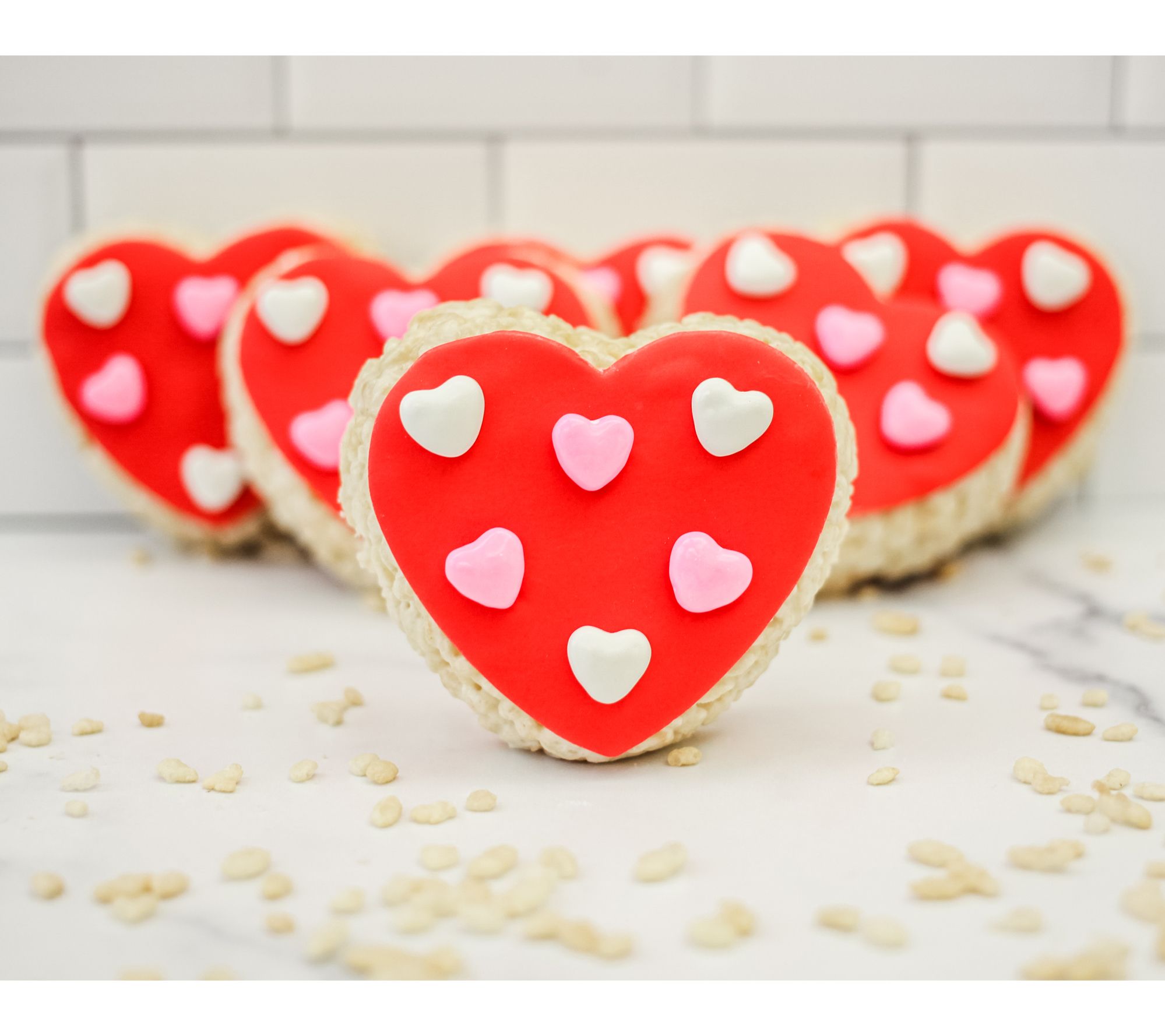 Creative Crispies 6-Piece Valentine's Day Candy Heart Treats