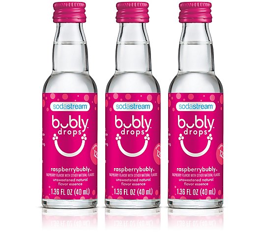 SodaStream 3-Pack Bubly Drops, Raspberry