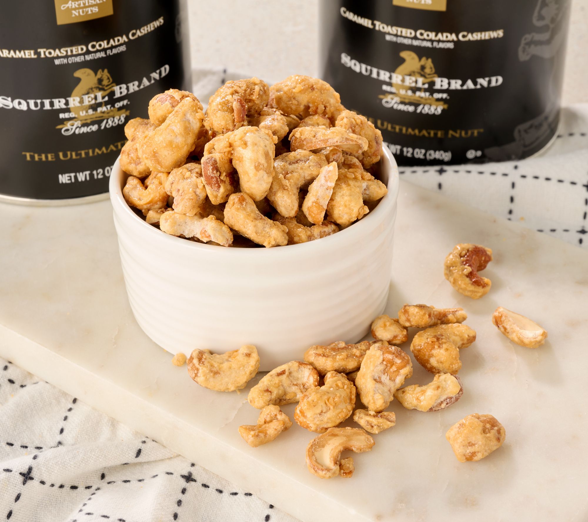 Squirrel Brand (2) 12-oz Sweet Cashew Combo