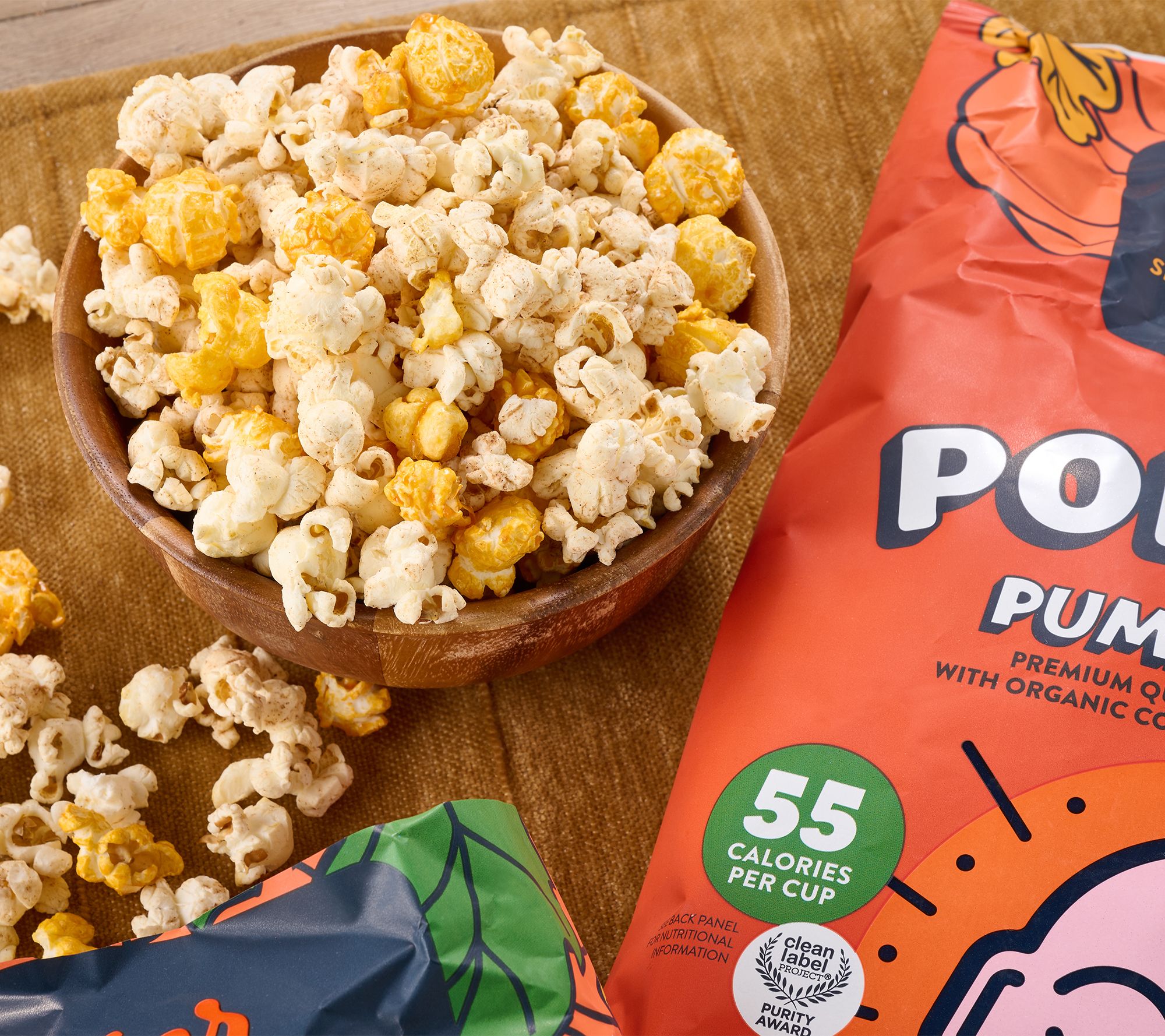 Lesser Evil (6) 4.6-oz Jumbo Bags of Air Popped Popcorn