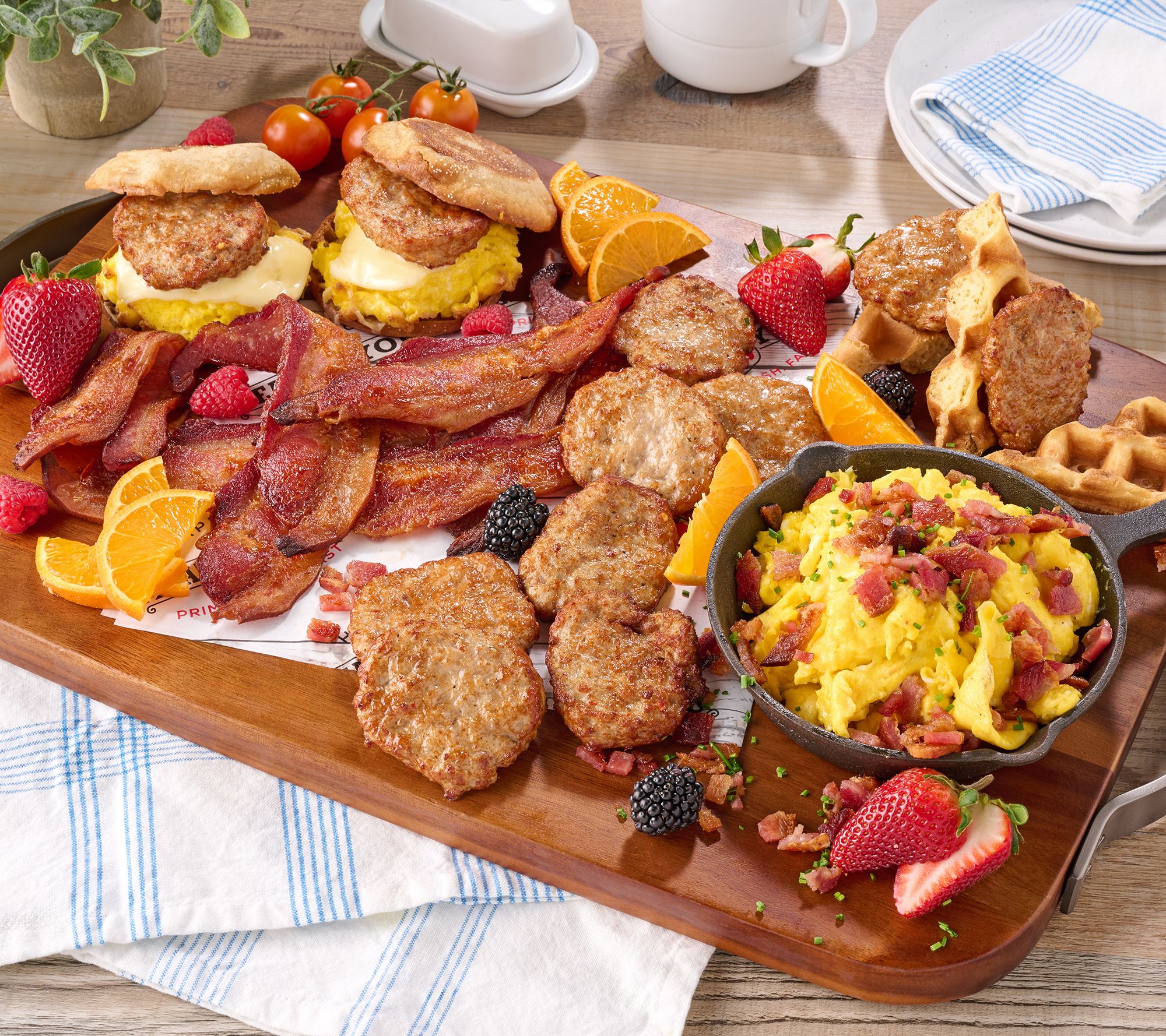 Happy to Meat You 1.5-lbs of Bacon & 12 Sausage Patties Combo Box