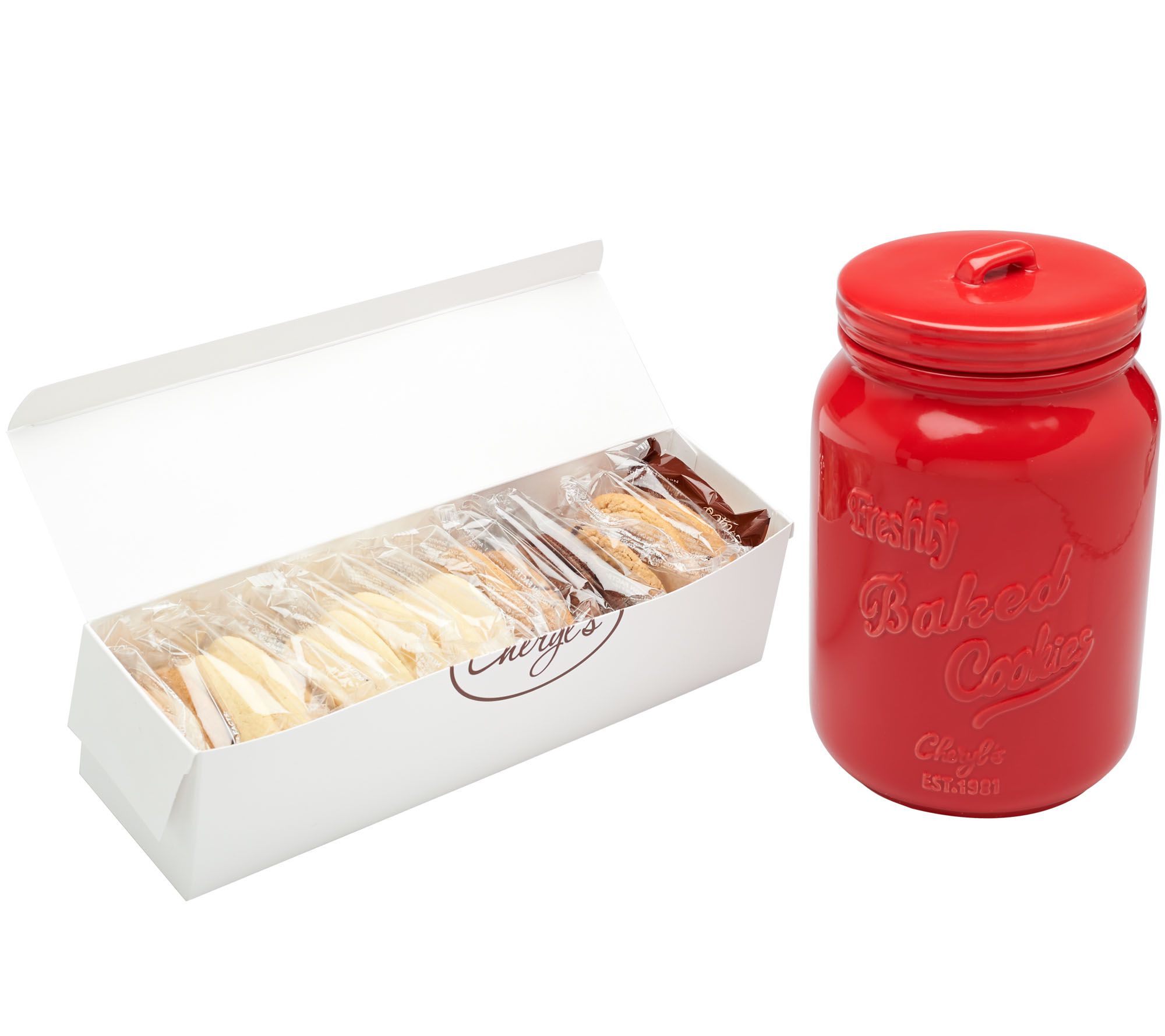 Cheryl's 18 Piece Cookies in Mason Cookie Jar