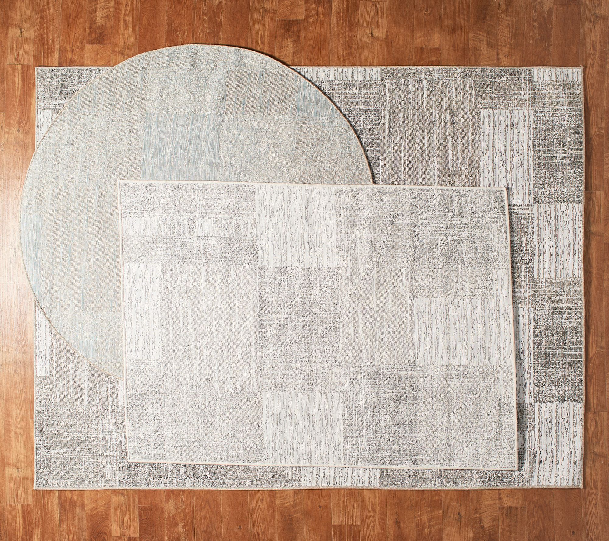 Veranda Living Windward Block Indoor/Outdoor Rug - QVC.com