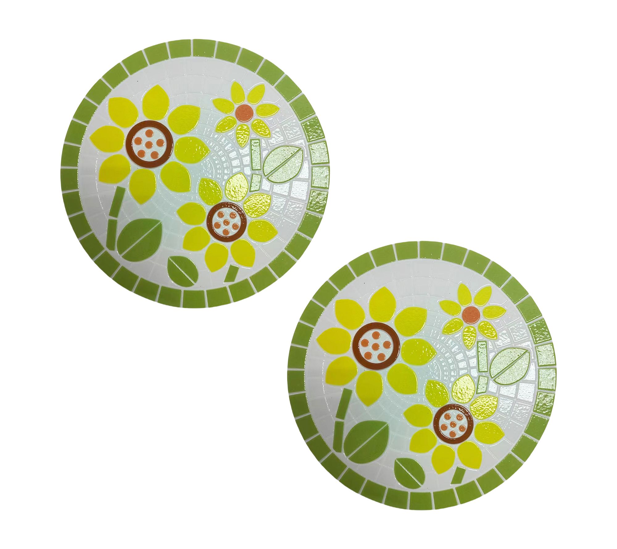 "As Is" Temp-tations Outdoors S/2 Decorative Mosaic Stones