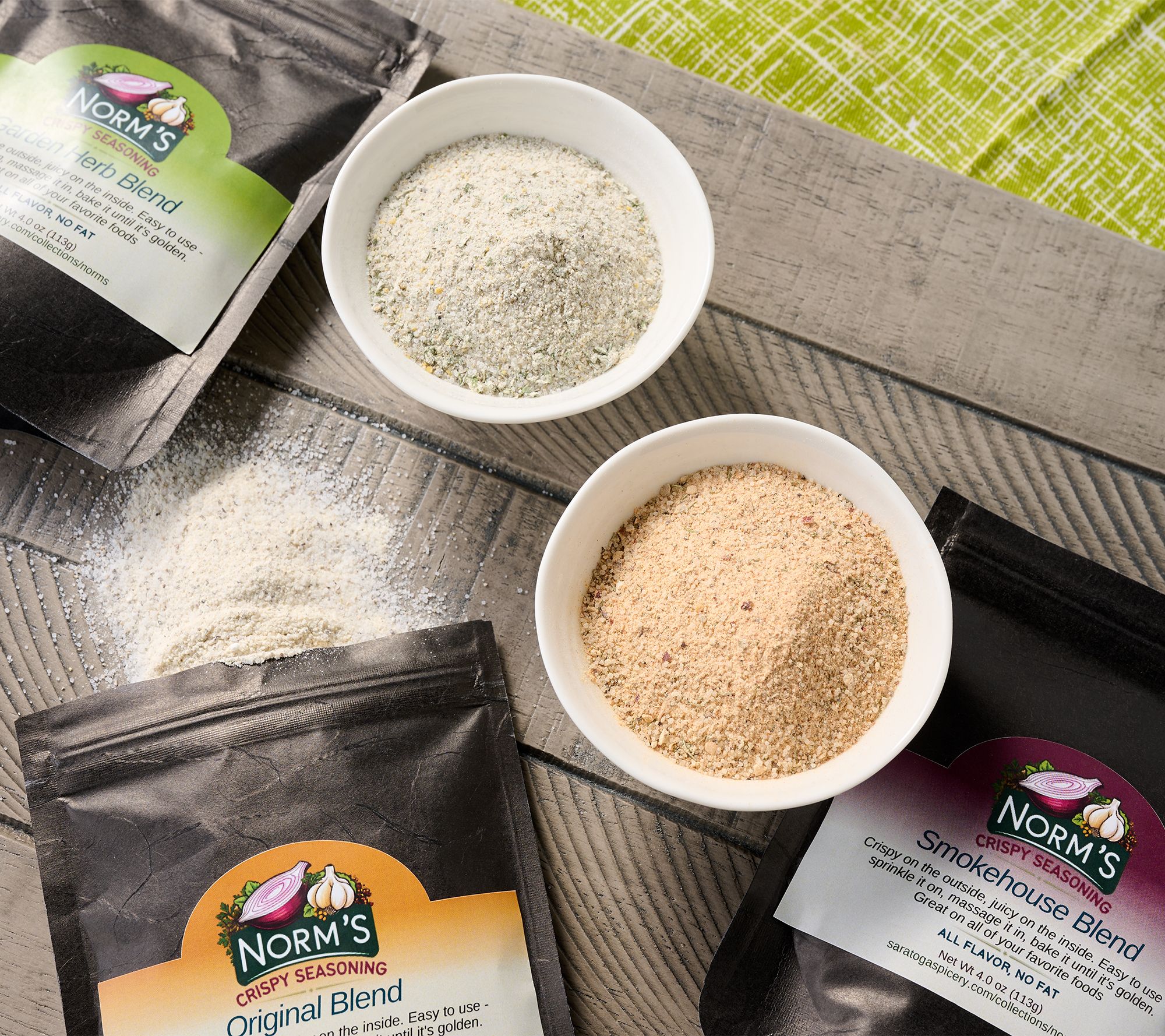 Norm's (3) 4oz Bags Amazing Crispy Seasoning Assortment