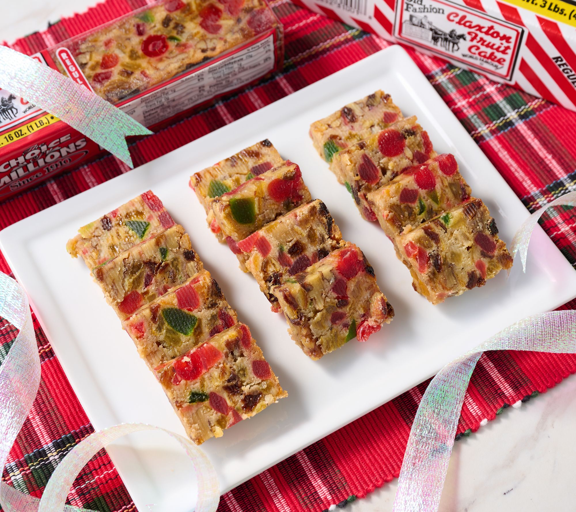 Claxton (6) 1 lb. Old Fashioned Fruit Cakes