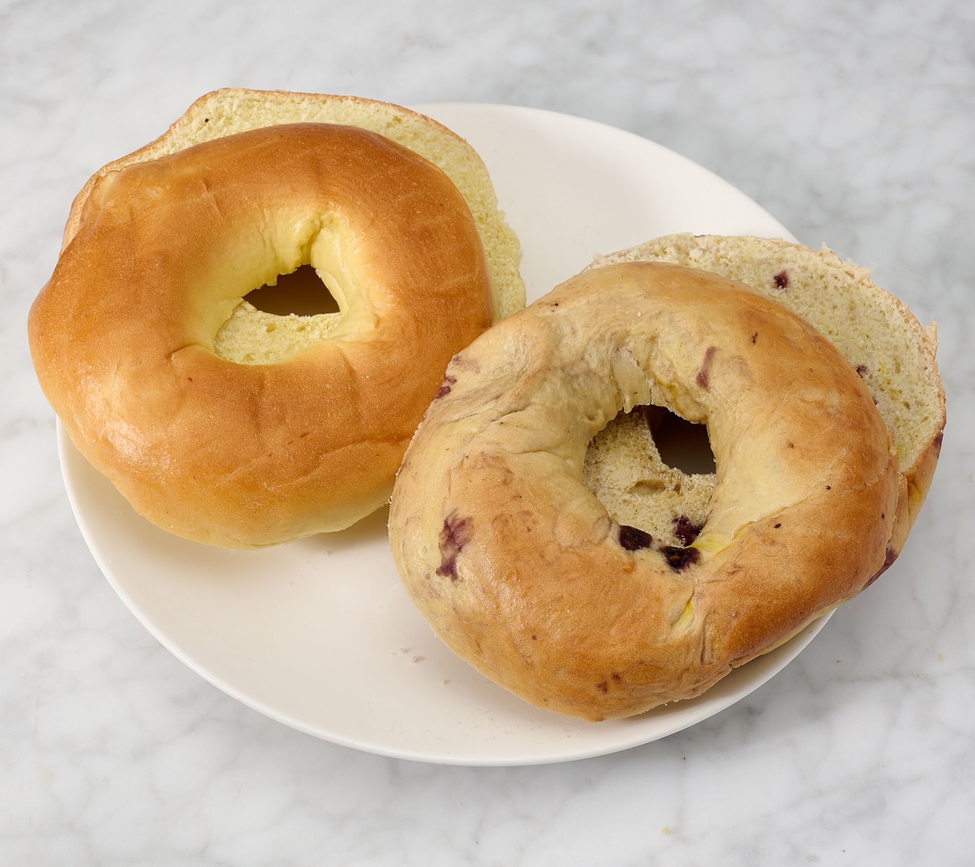 Just Bagels (18) 3.5-oz NYC Challah Bagels In Choice of Flavors