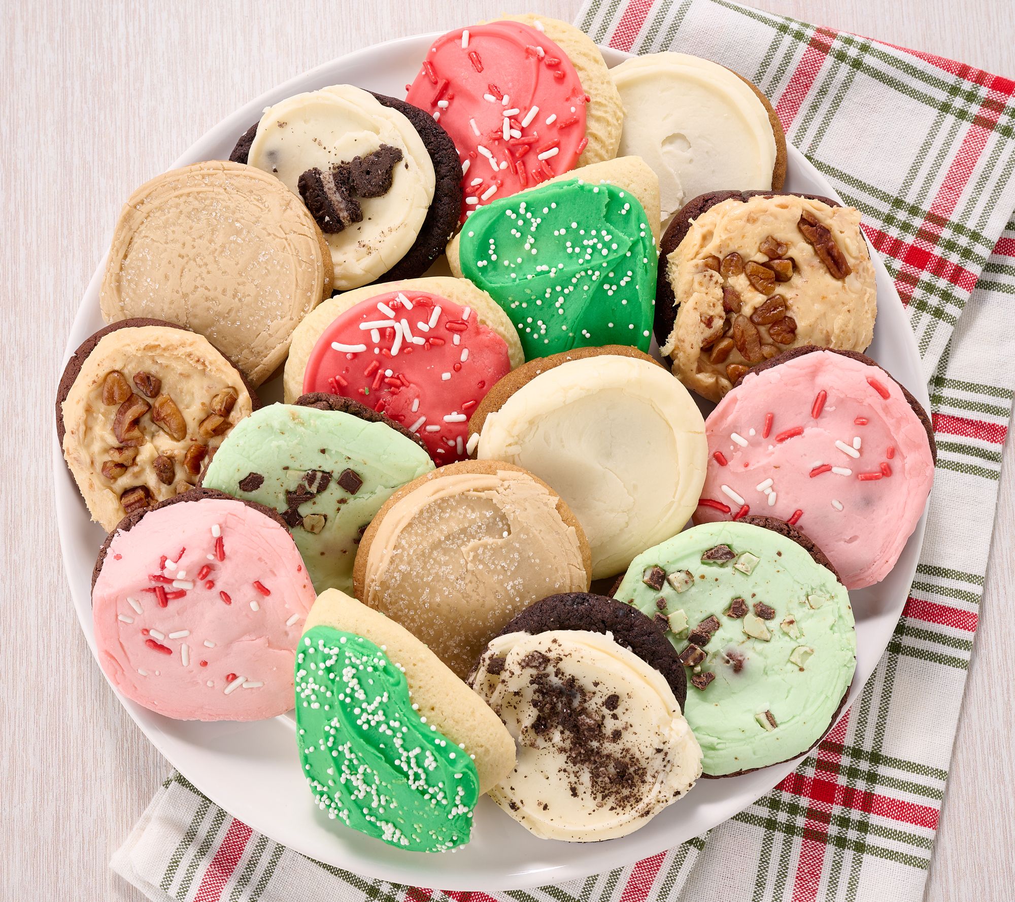 SH11/9 Cheryl's 24 Piece Holiday Frosted Cookies Auto-Delivery