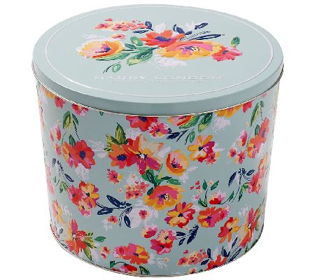 Harry London 6 lb. Spring Floral Tin with Chocolate with Chocolate ...