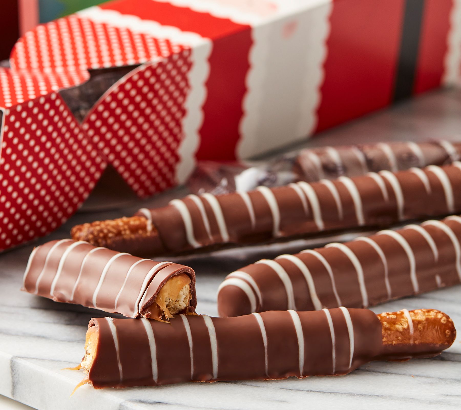 Ships 11/14 Mrs Prindable's 27 Choc Covered Pretzels with 9 Gift Boxes