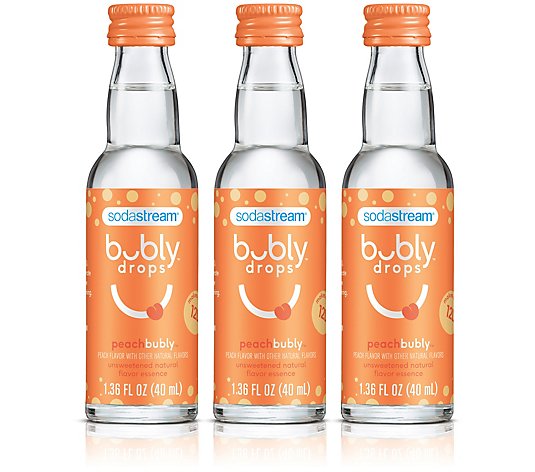 SodaStream 3-Pack Bubly Drops, Peach