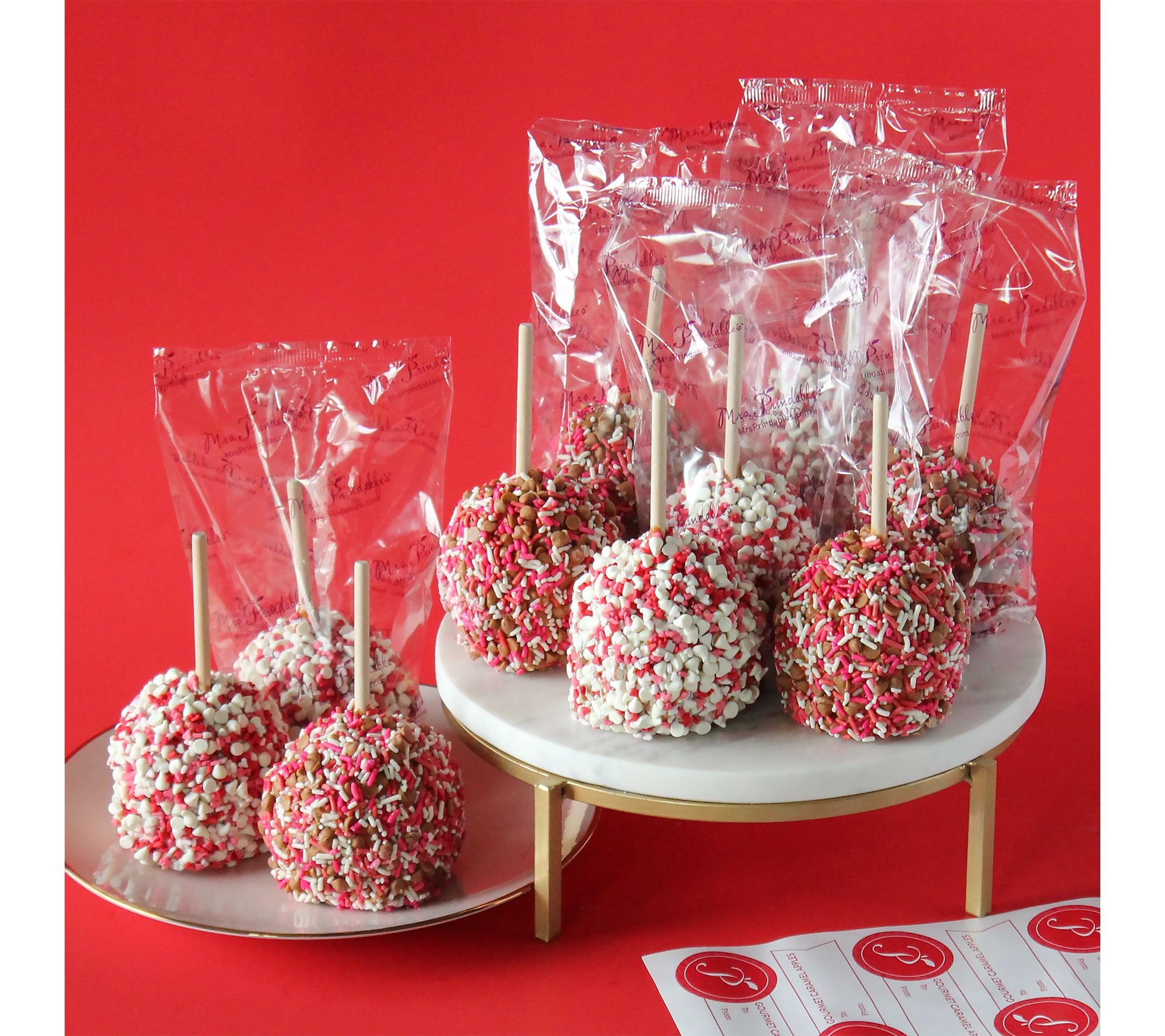 MRS PRINDABLES 10PC SWEETHEARTS CARAMEL APPLE ASSORTMENT