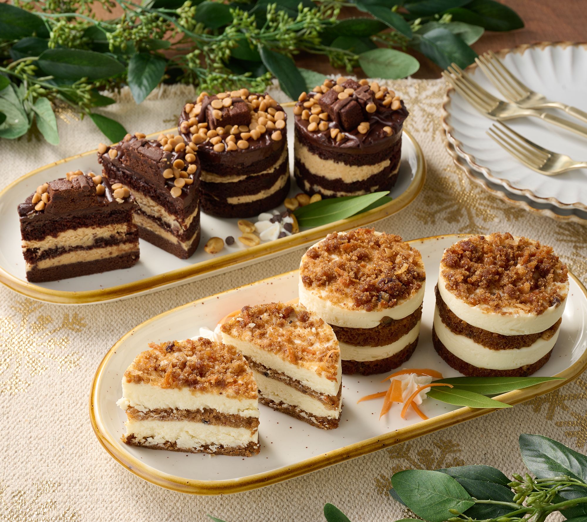 David's Cookies (12) Individual Layer Cakes Entertaining Collection