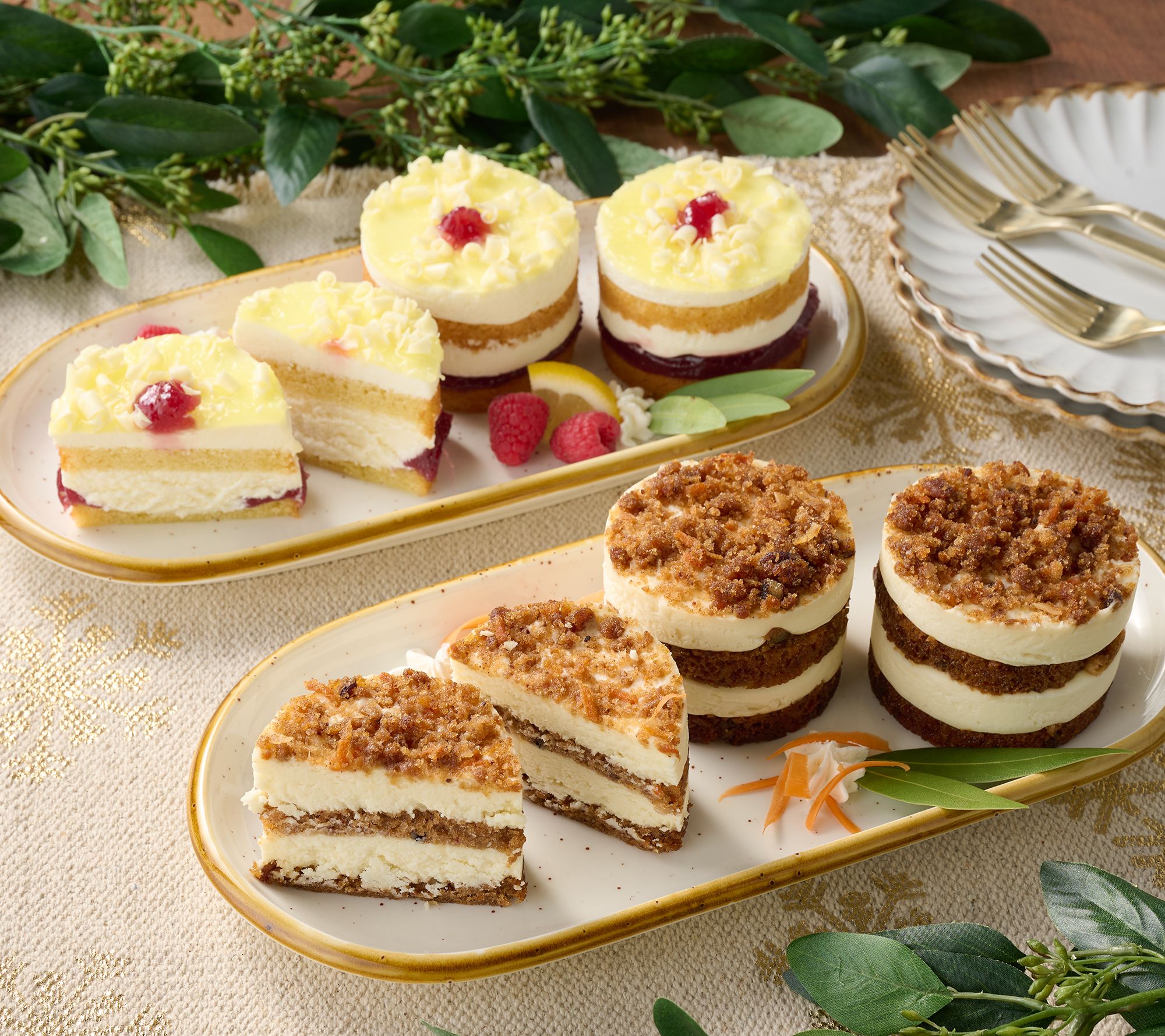 David's Cookies (12) Individual Layer Cakes Entertaining Collection